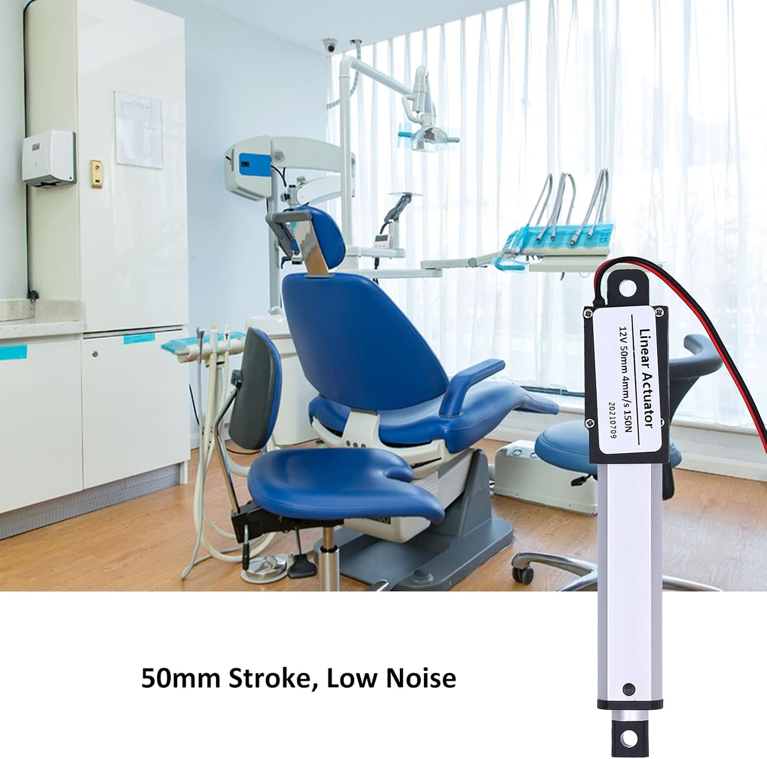 Nutriess High Speed Electric Linear Actuator 50Mm Stroke DC 12V Low Noise Internal Limit Switch Mini Motion for Automotive Industrial 30Mm/S 20N (Stroke 50Mm-4Mm/S-150N) image number 6