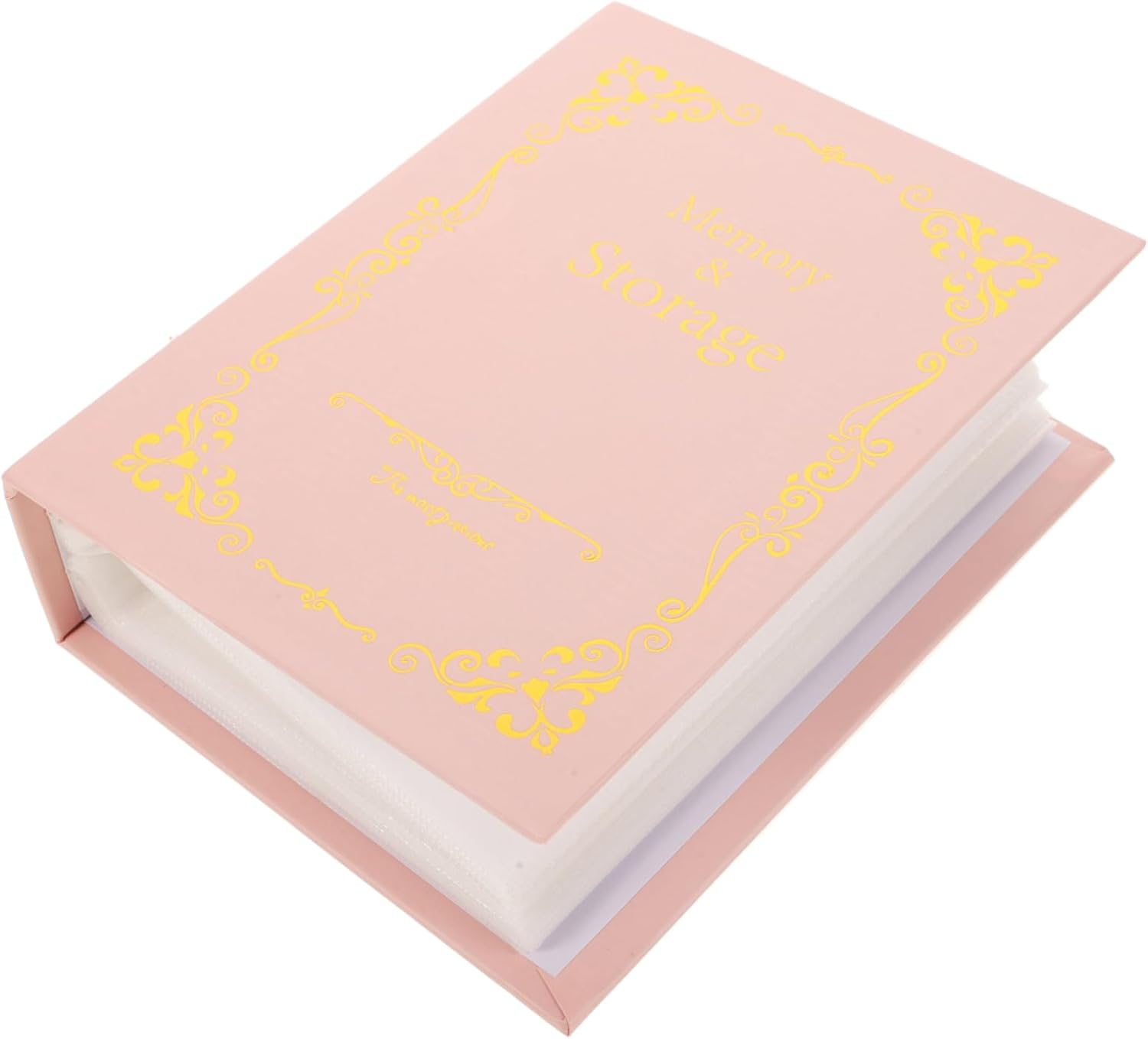 Cabilock Classic European Design Photo Book Gold-Stitched Cover for Family Photo Albums Cherished Memories image number 1