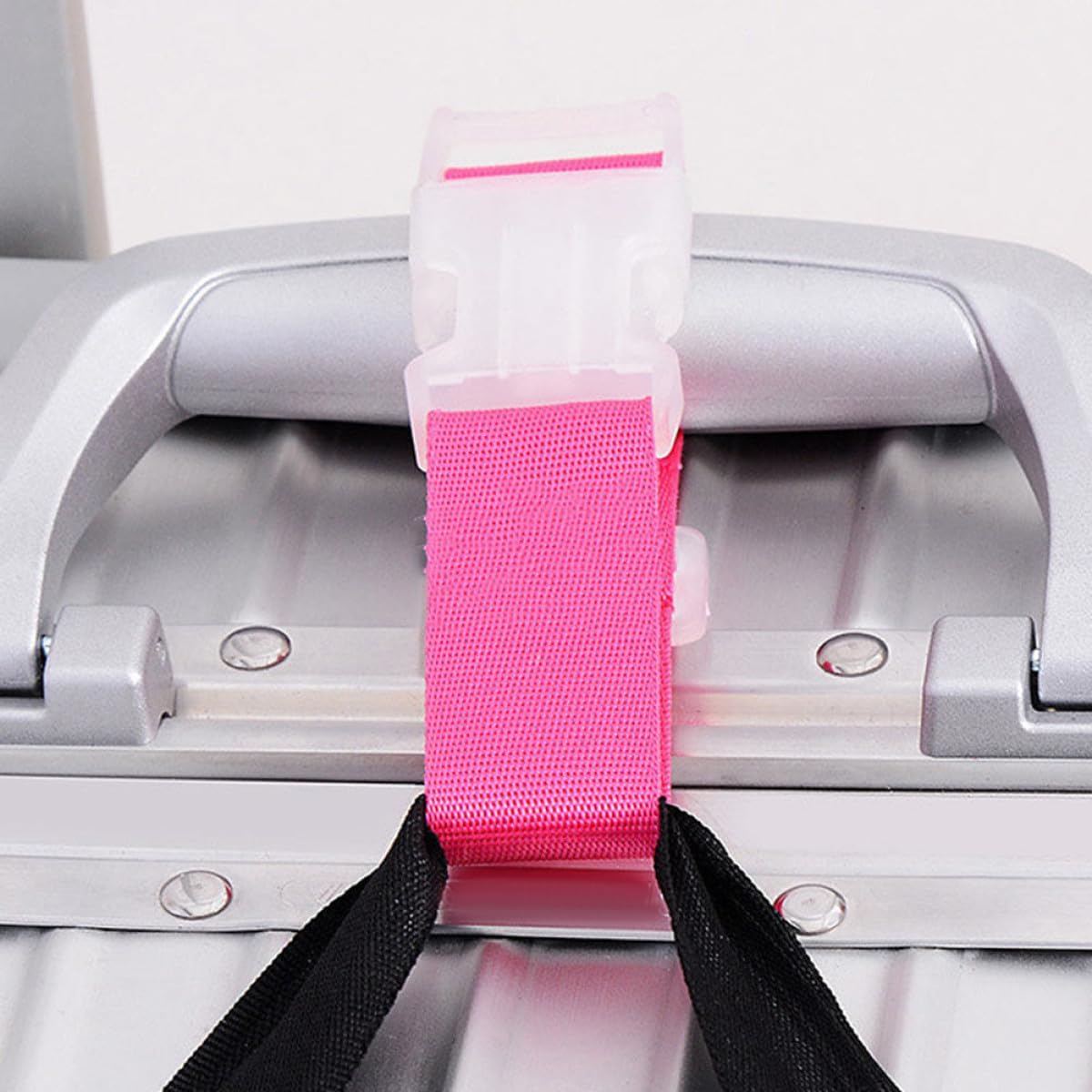 Didiseaon 6Pcs Luggage Buckle Straps Lightweight Travel Baggage Belt with Strong Load-Bearing Capacity for Suitcase Security and Easy Packing Organizer Random Color