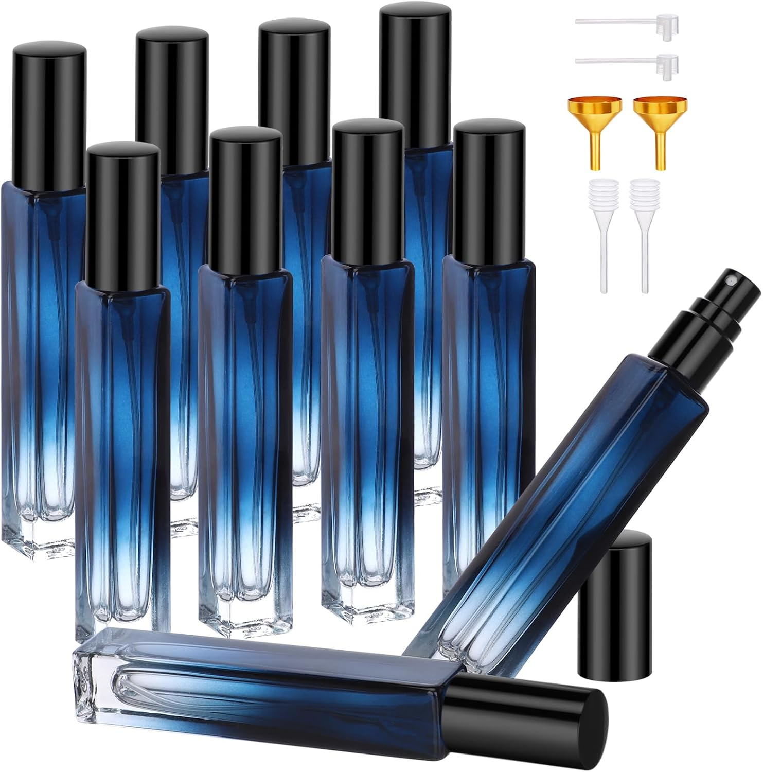 Segbeauty Perfume Travel Bottle Refillable, 5 Pcs Perfume Atomiser 10Ml Glass, Portable Travel Atomiser, Fine Mist Spray Bottle for Cologne, Toner