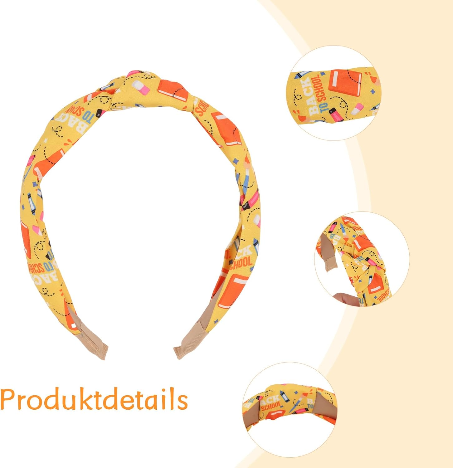 EXIPSAT Women'S Headband Set, Wide Headband & Hair Band, Colourful Hair Accessories with Wrap Look for Women, Set of 4 image number 5