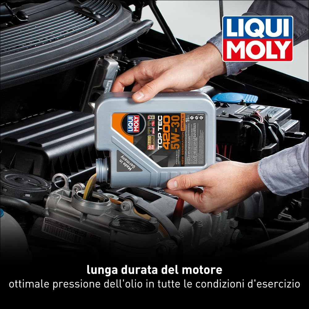 LIQUI MOLY Top Tec 4200 5W-30 New Generation | 1 L | Synthesis Technology Motor Oil | SKU: 8972 image number 2