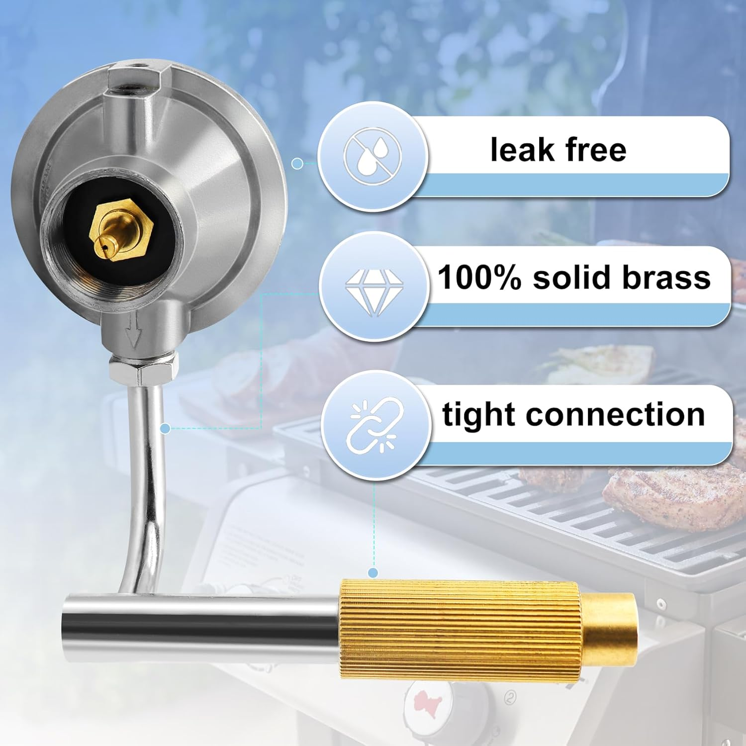 Grill Regulator Compatible with Coleman Roadtrip, Perfectly Replacement C001, 5010000743, Compatible Coleman 9949 Series, 9942A5251 Etc. image number 1