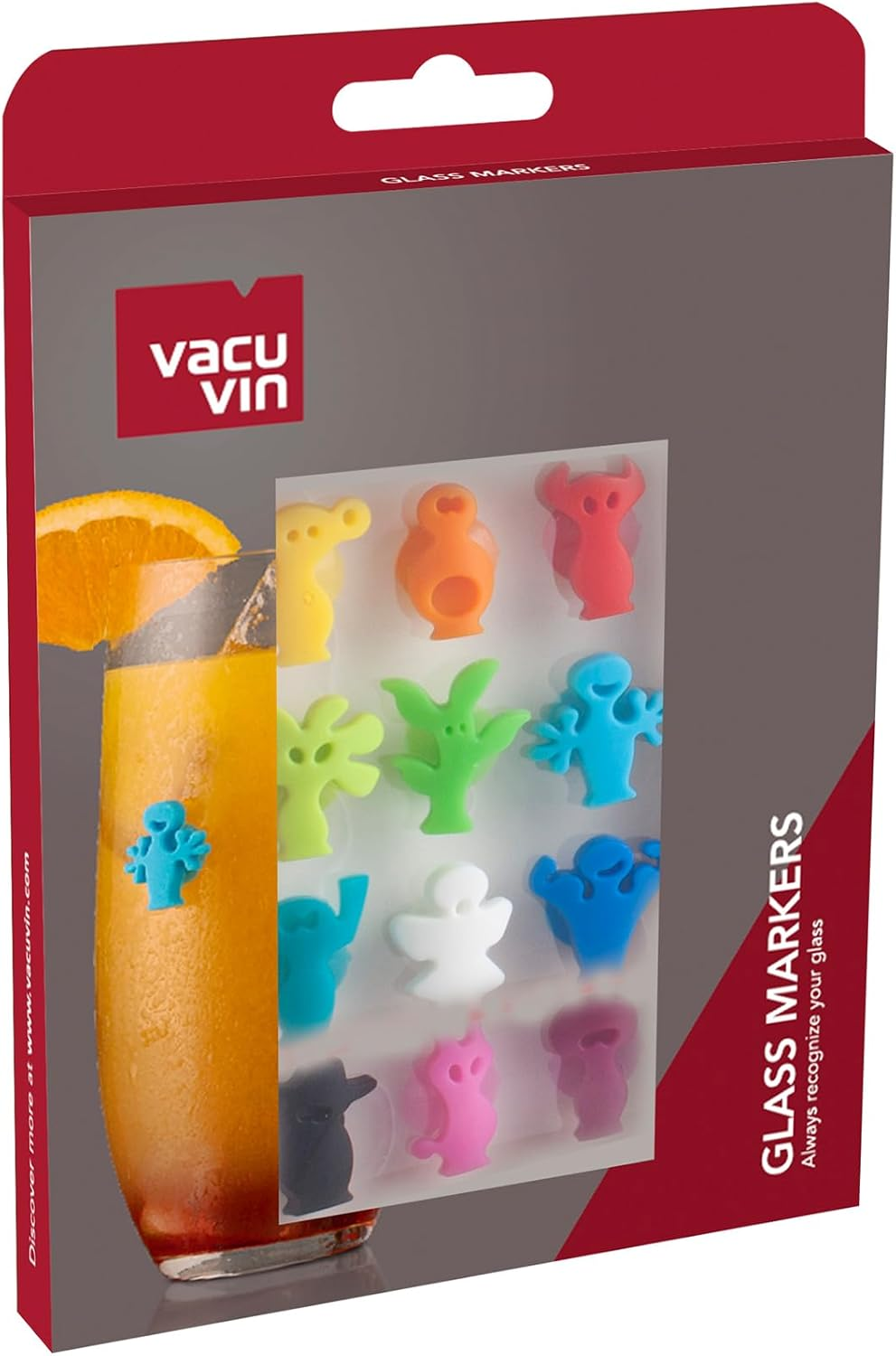 Vacu Vin Party People Glass Markers - Set of 12 image number 5