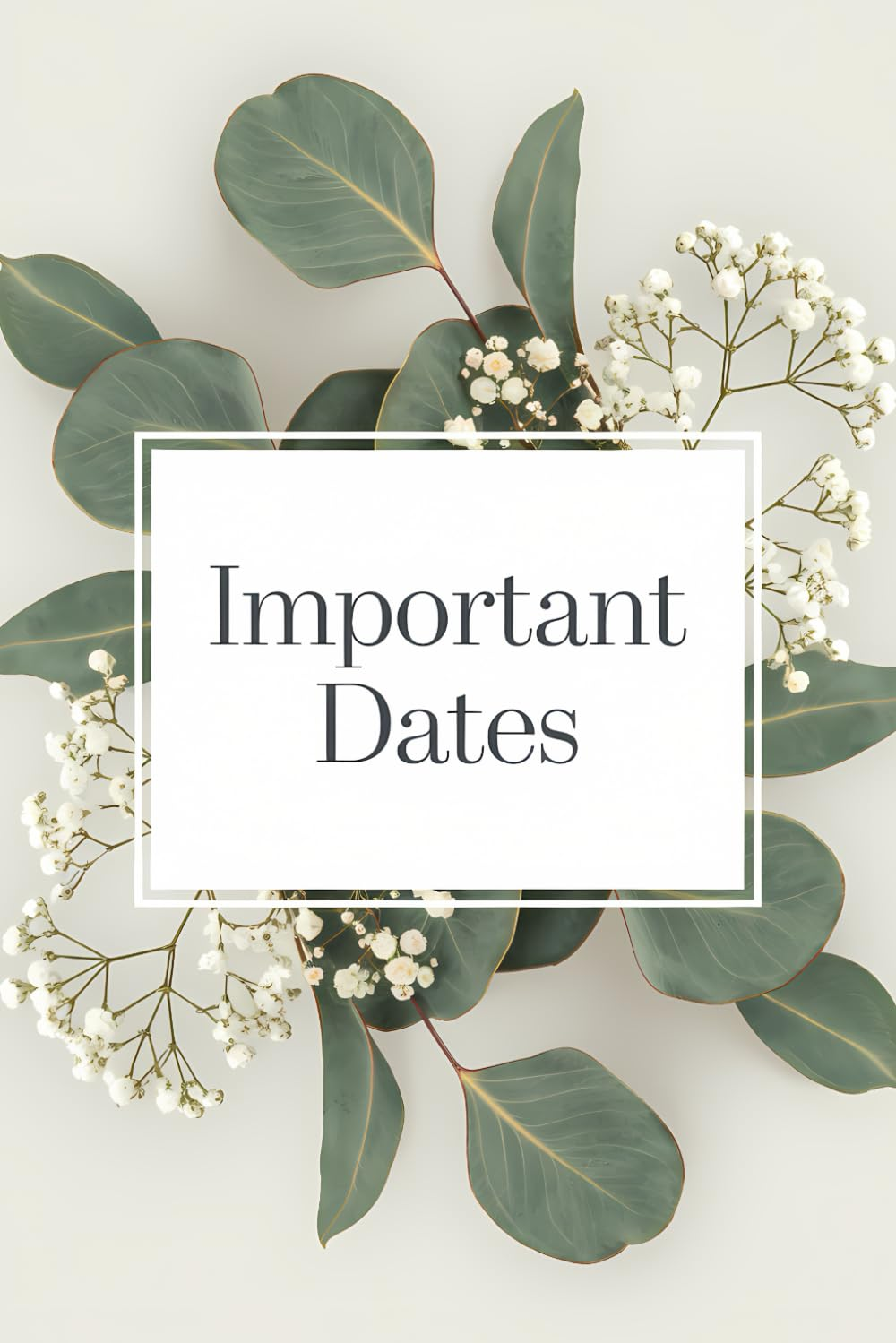 Important Dates: Birthday and Anniversary Reminder Book Green Floral Cover.