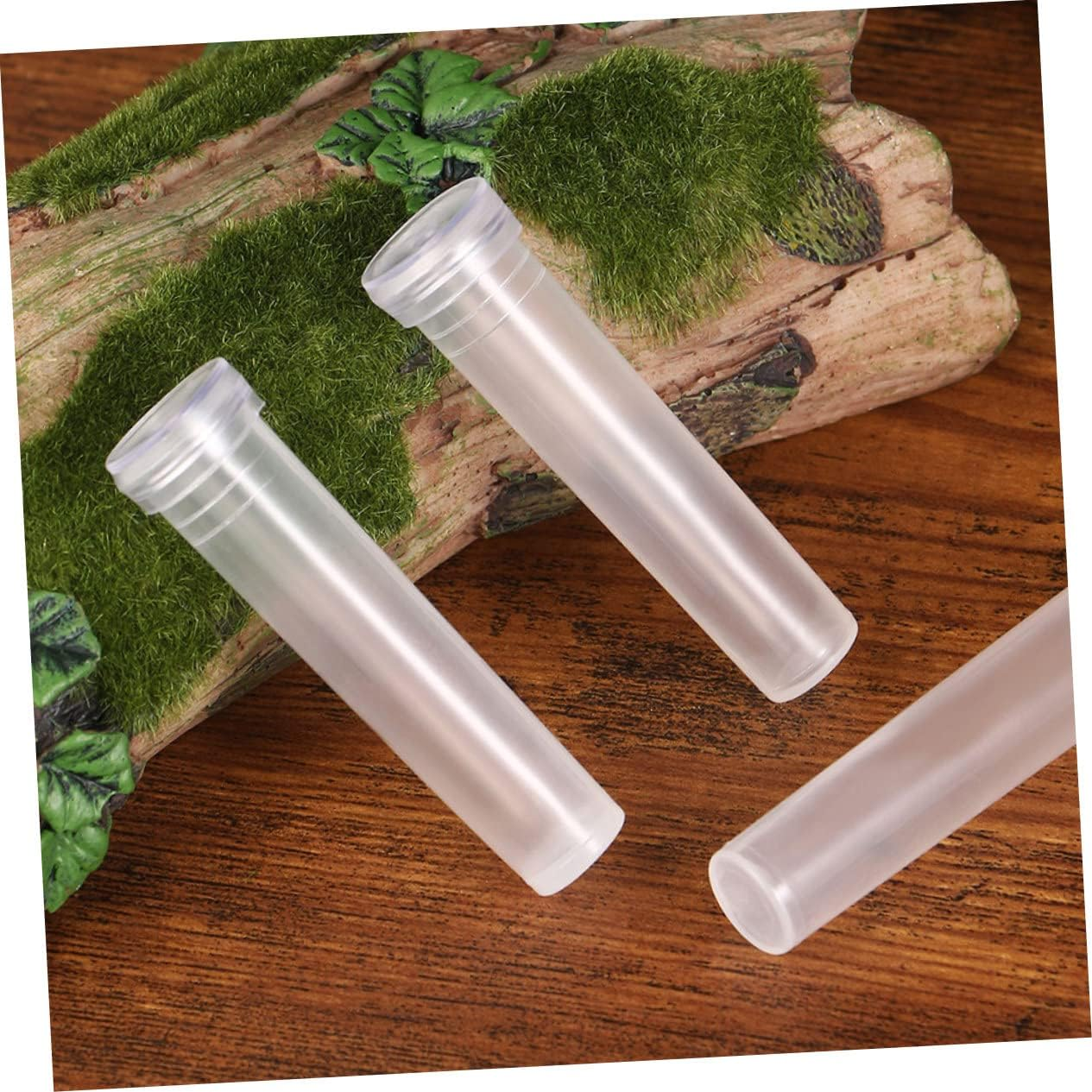 PLAFOPE 100Pcs Hydroponic Plant Tubes Small Flower Vases Food-Grade Plastic Tabletop Decorative Plant Supply for Home Office Gardening image number 4