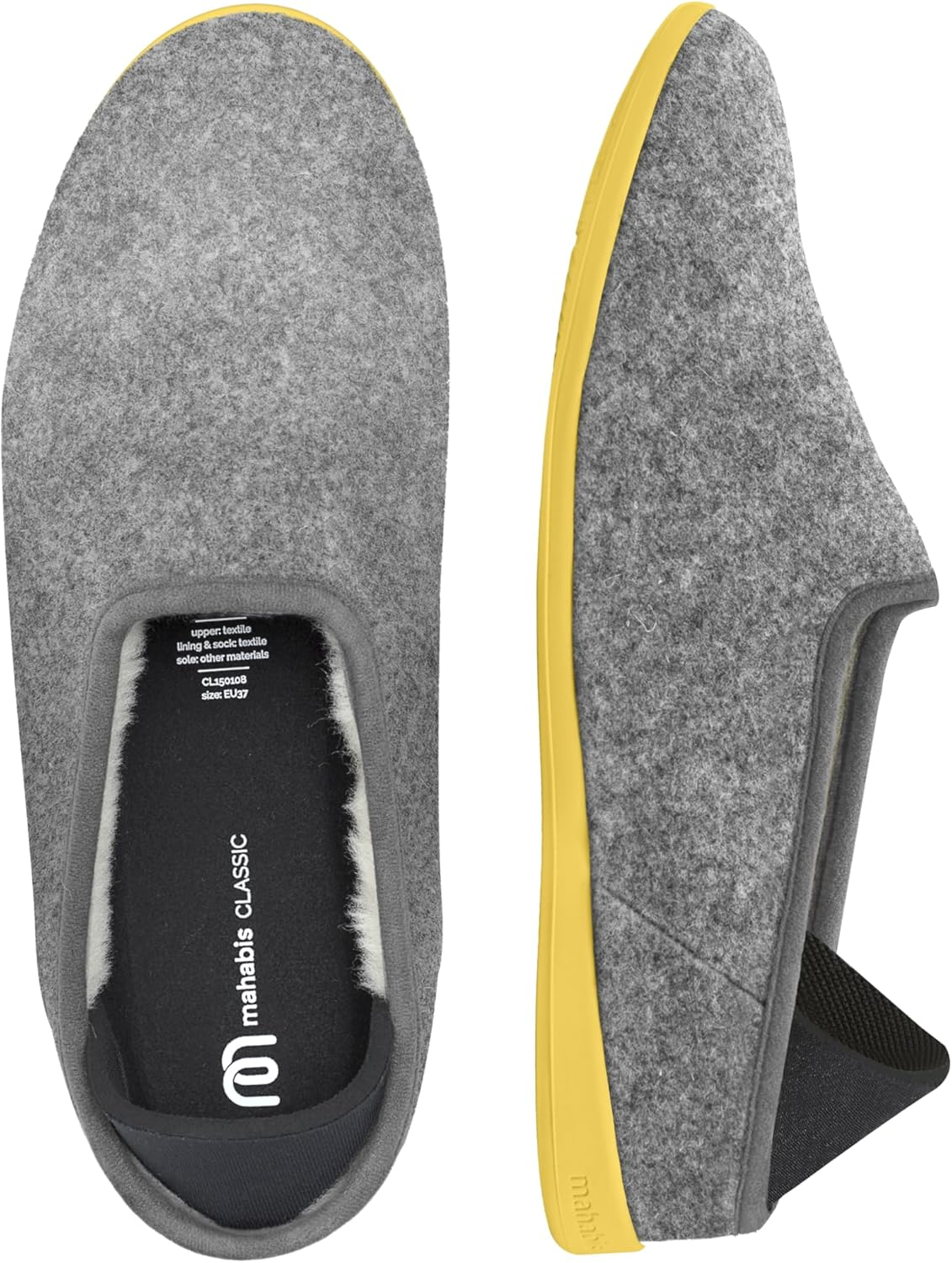 Mahabis | Unisex Slippers | Classic Collection | Premium Comfort with Refined Design & Support | Supreme Wearability & Heat Controlled | 100% Wool Lining