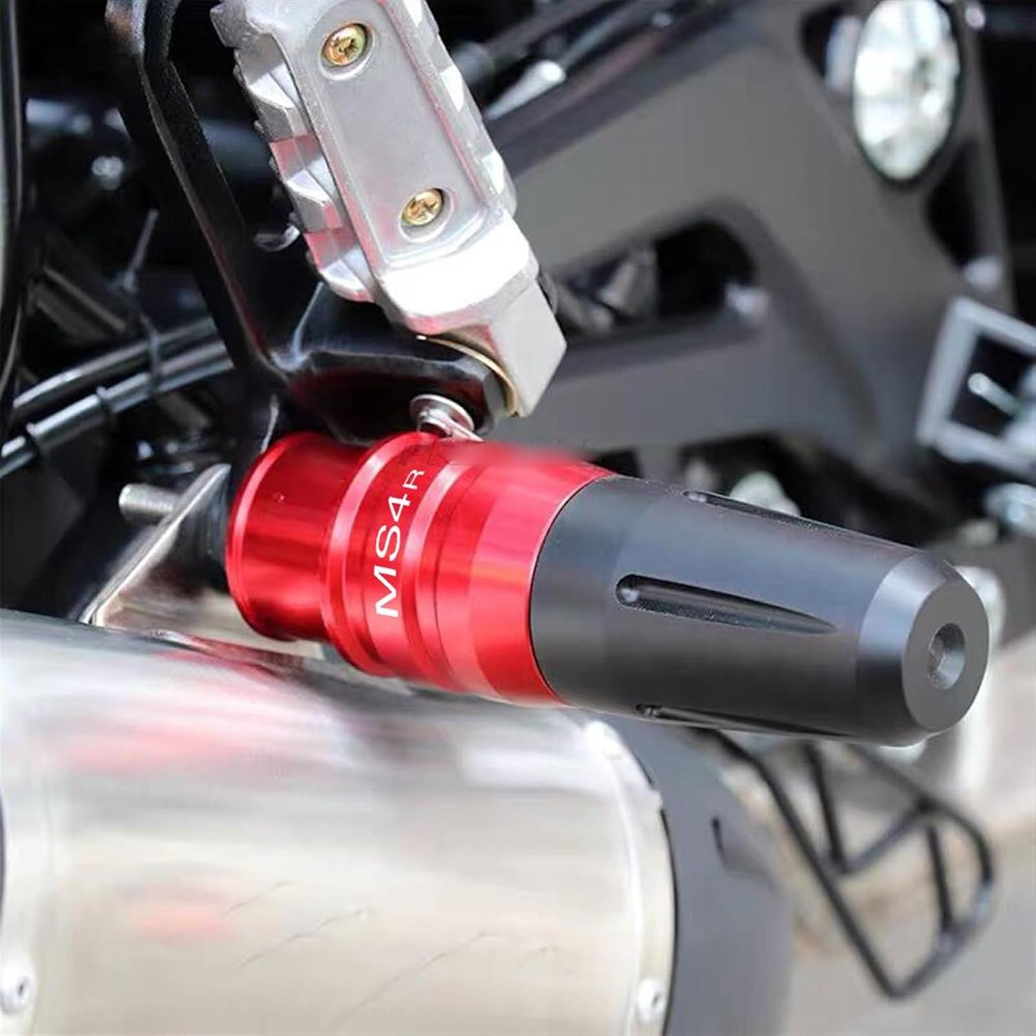 Motorbike Frame Sliders for Ducati MS4R 2001-2006 Motorcycle Accessories Frame Crash Bar Engine Case Sliders Crash Pads Exhaust Sliders Crash Protector (Color : Red, Size : MS4R) image number 1