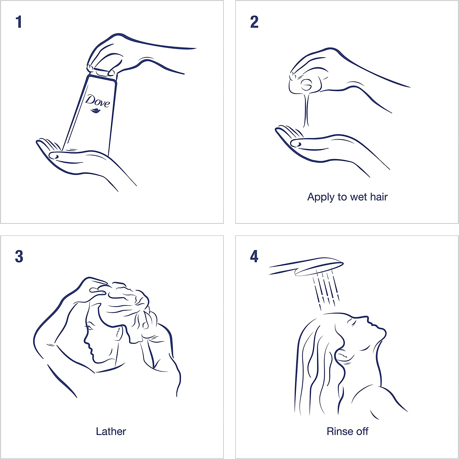 Dove anti Dandruff Conditioner Coconut Hydration 300 ML, White image number 3