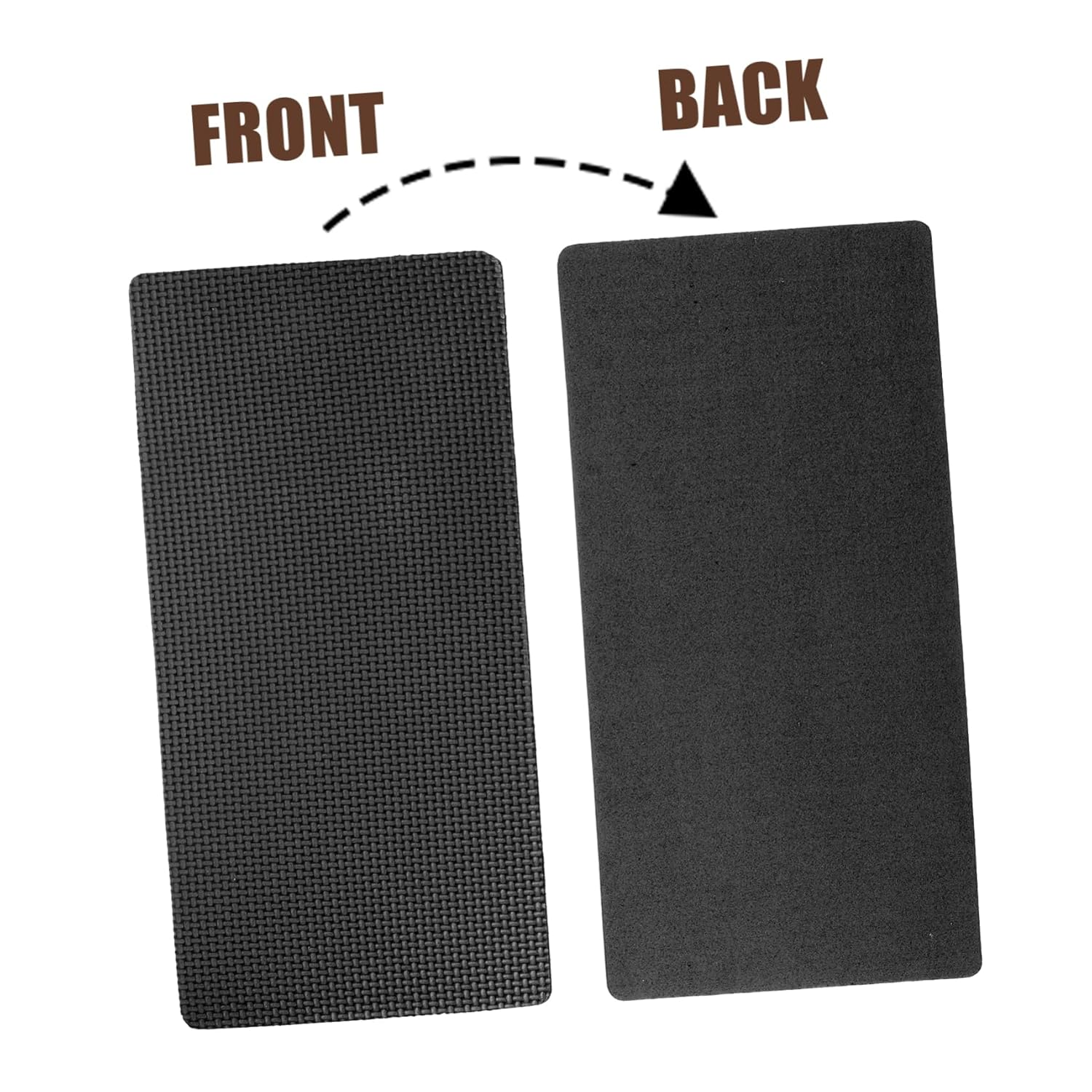 2Pcs Garden Kneeling Pads Cushion for Gardening and Yoga, Mini Portable Waterproof Knee Pads with Thickened Foam Support, Black Protective Mats for Outdoor Lawn Care image number 2