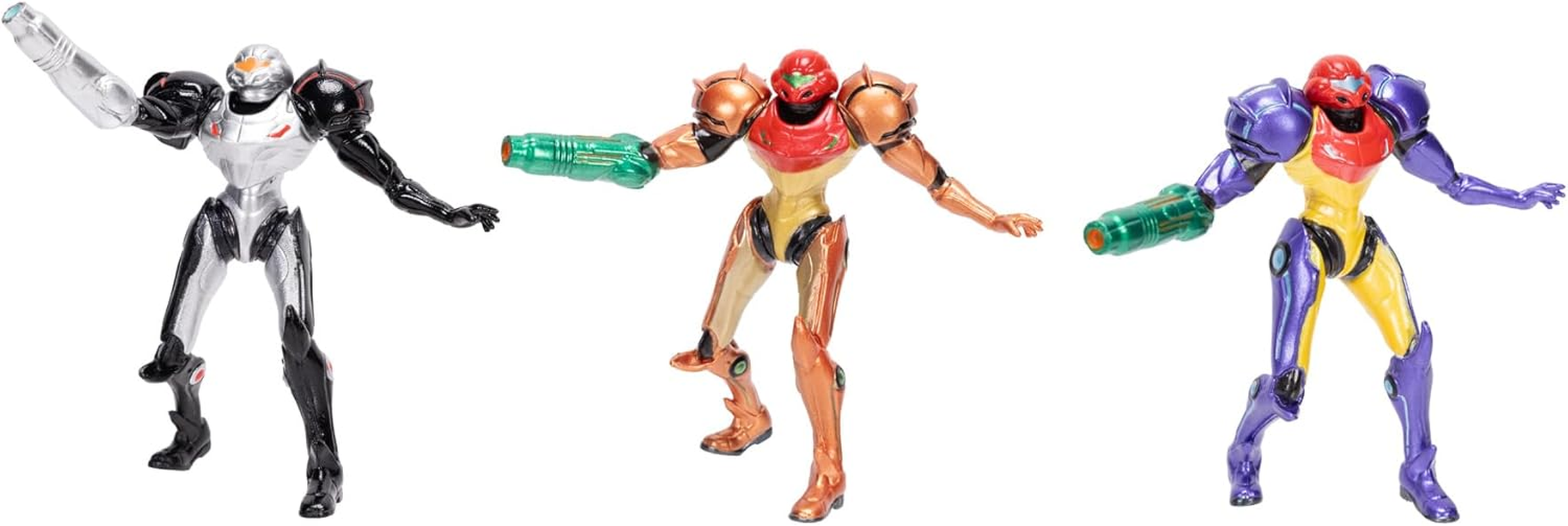 Jakks Pacific Metroid Samus Chozo Power Suit 3 Pack SDCC Exclusive