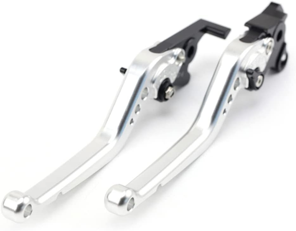 Brake Clutch Levers for SUZUKI GSF 650/1200/1250 Bandit GSX1250 F/SA DL1000 V-STROM Motorcycle Left Right Short/Long Handle Leavers 1 Pair (Silver,Long) image number 6