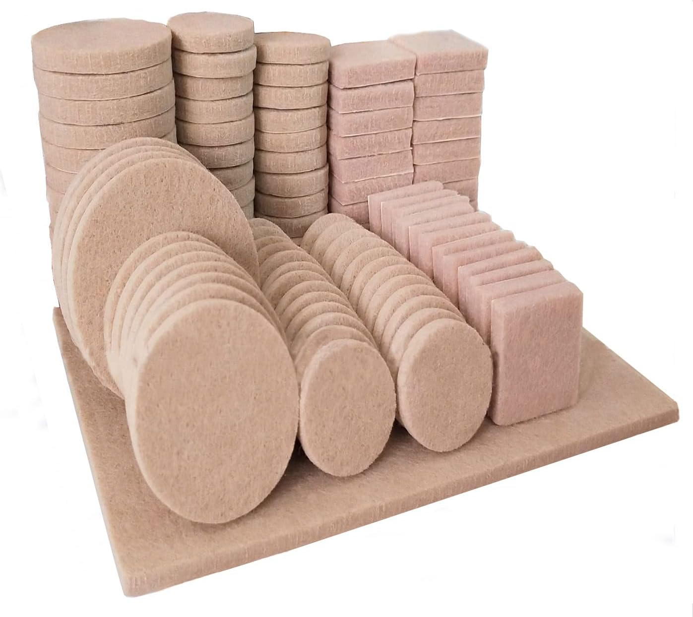 Furniture Pads 240 Pieces, a Large Collection of Felt Pad Furniture Feet in Different Sizes to Meet Different Needs. Reduce Noise and Protect Your Hardwood and Laminate Floors!