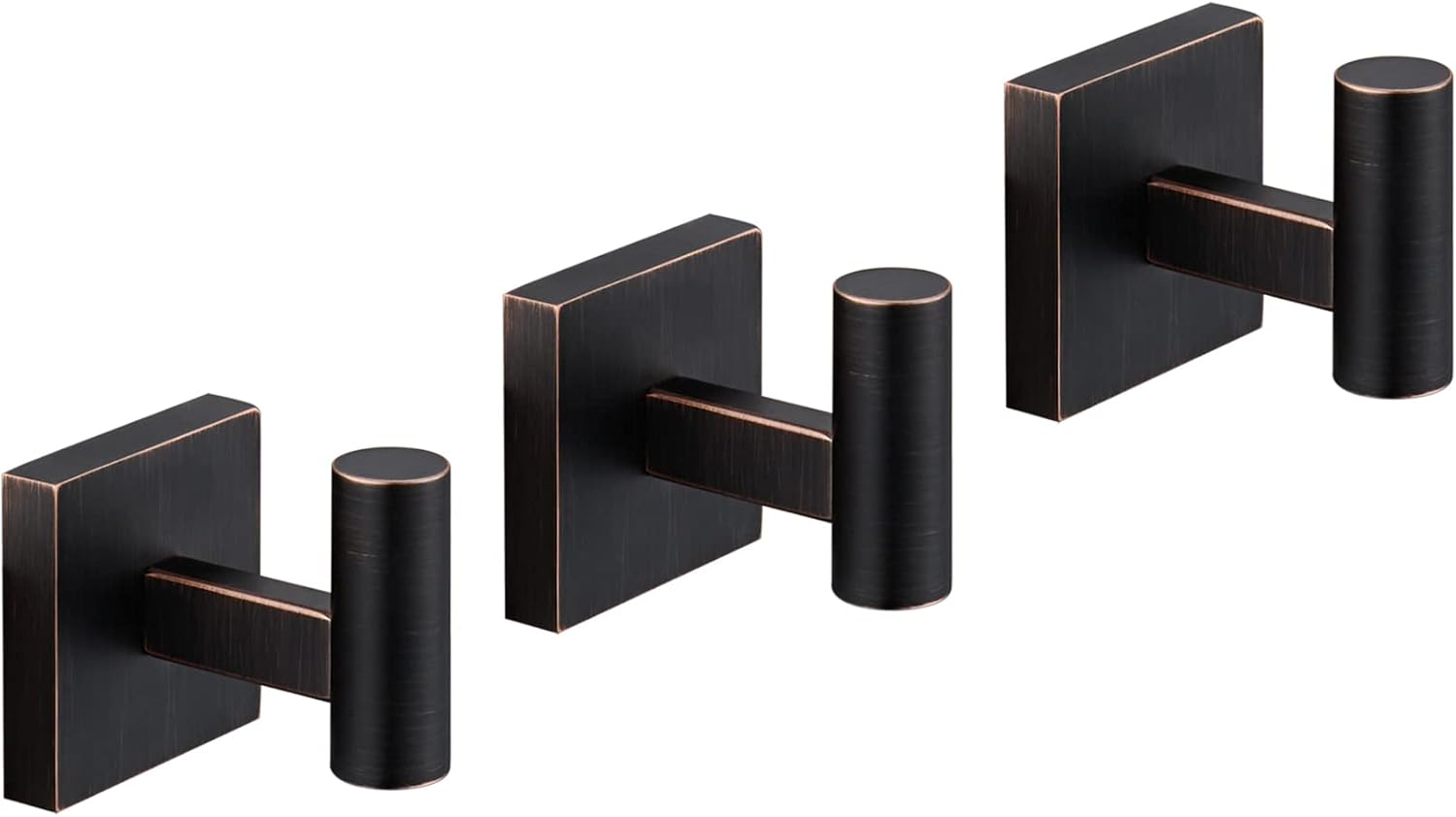 KOKOSIRI Robe Hooks Bathroom Towel Coat Hook for Bath Kitchen Wall 2 Pack Brushed Gold Stainless Steel B1013BG-P2