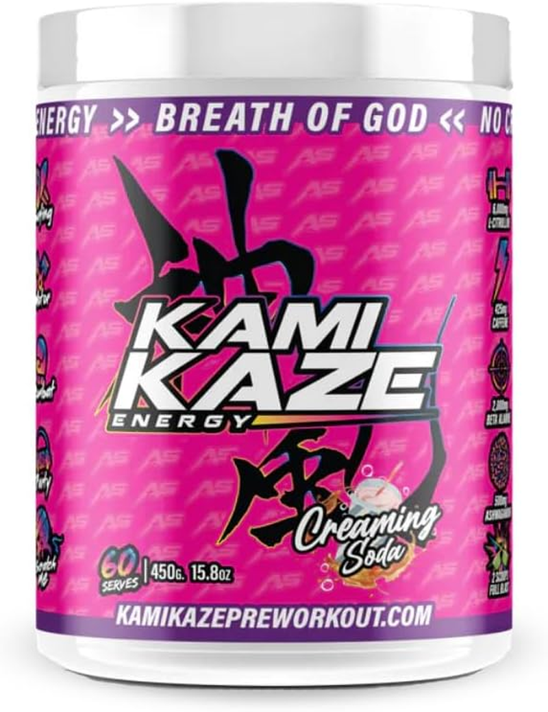 Athletic Sport Kamikaze Pre Workout | High Energy Pumps | 30 Serves (Creaming Soda) image number 3
