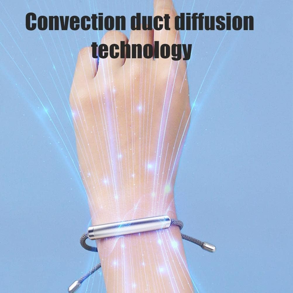 Adjustable Essential Oil Mosquito Repellent Wristband with 6 Replacement Sticks - Ideal for Indoor & Outdoor Use - Magnetic Anti-Mosquito Protection (Champagne Gold) image number 1