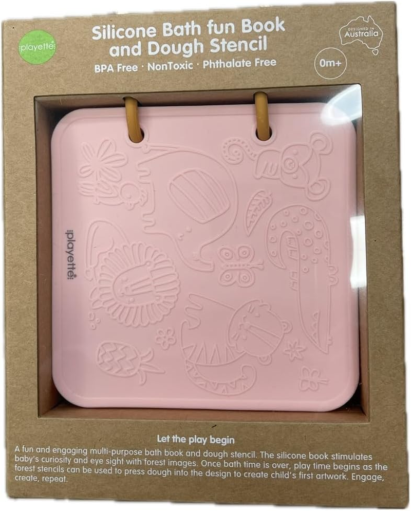Playette Silicone Bath Fun Book and Dough Stencil Forest image number 2