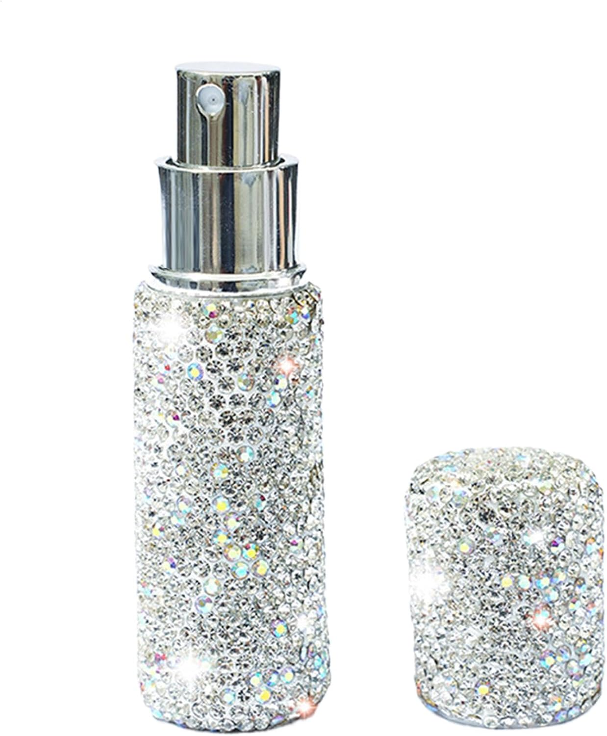 Gvblkq Empty Perfume Spray Bottles, 10Ml Bling Sample Case Glass Atomizer, Refillable Fragrance Oil Sprayer, Small Travel Dispenser for Hair Spray, Well-Made Products