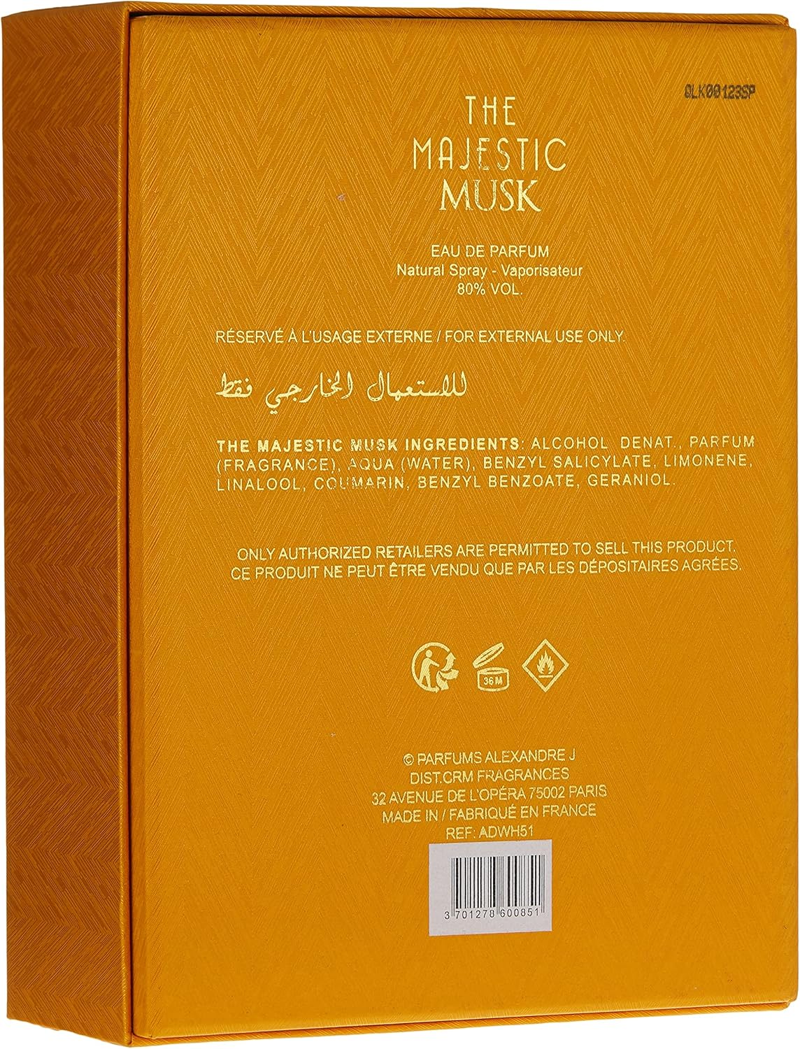 Alexandre J the Majestic Musk Eau De Parfum Spray (Unisex) 100Ml image number 4