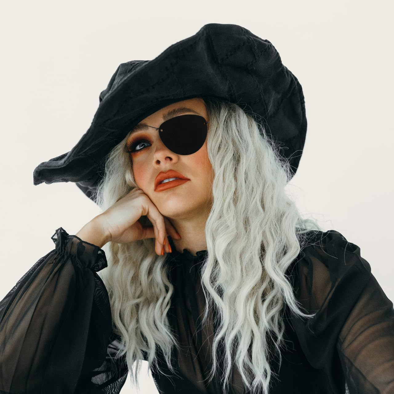 Baluue 14Pcs Pirate Eye Patch for Boy Girl Adorable Single Eye Patches for Halloween Costume Soft Felt Material for Comfortable Wear Fun Party Props for Boys and Girls image number 2