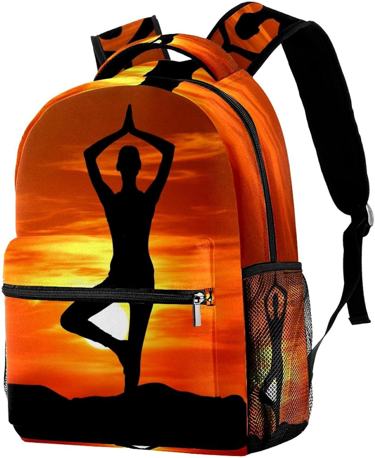 Yoga Backpack Students Shoulder Bags Travel Bag College School Tote Backpacks image number 1