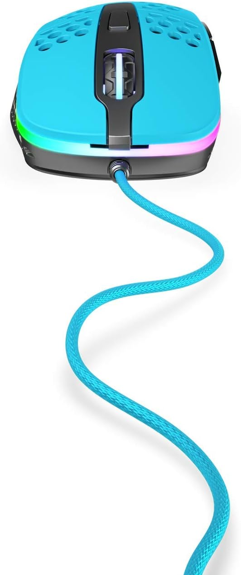 Xtrfy M4 Ultra-Light Optical RGB Gaming Mouse, Miami Blue