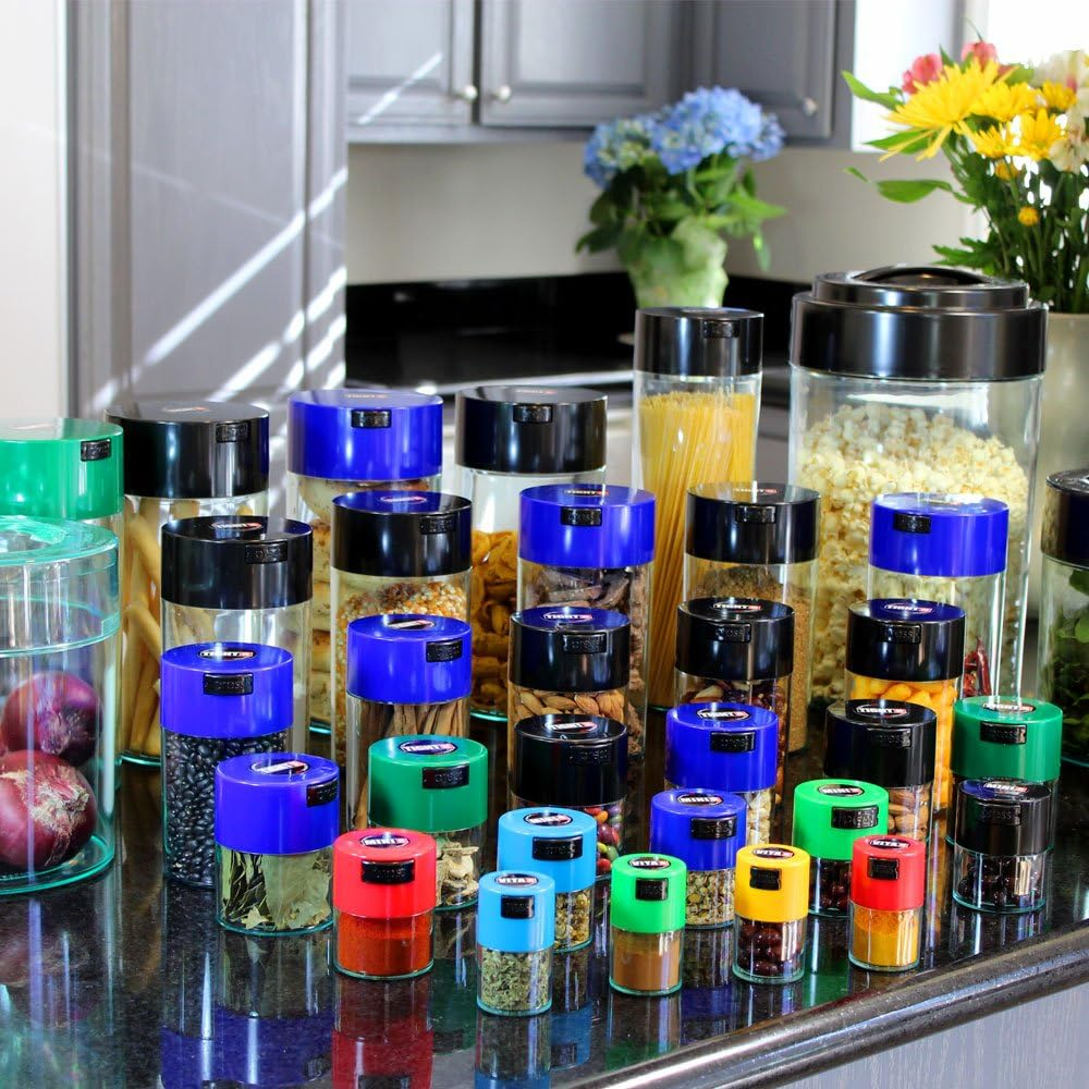 Tightvac - 5Oz to 24 Ounce Vacuum Sealed Container - White - Black Pearl image number 2