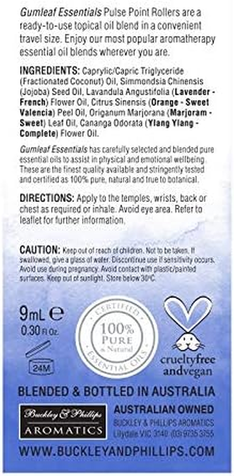 Gumleaf Essentials Sleep Soundly Pulse Point Roller - 9Ml, Cruelty Free & Vegan, 100% Pure & Natural image number 3