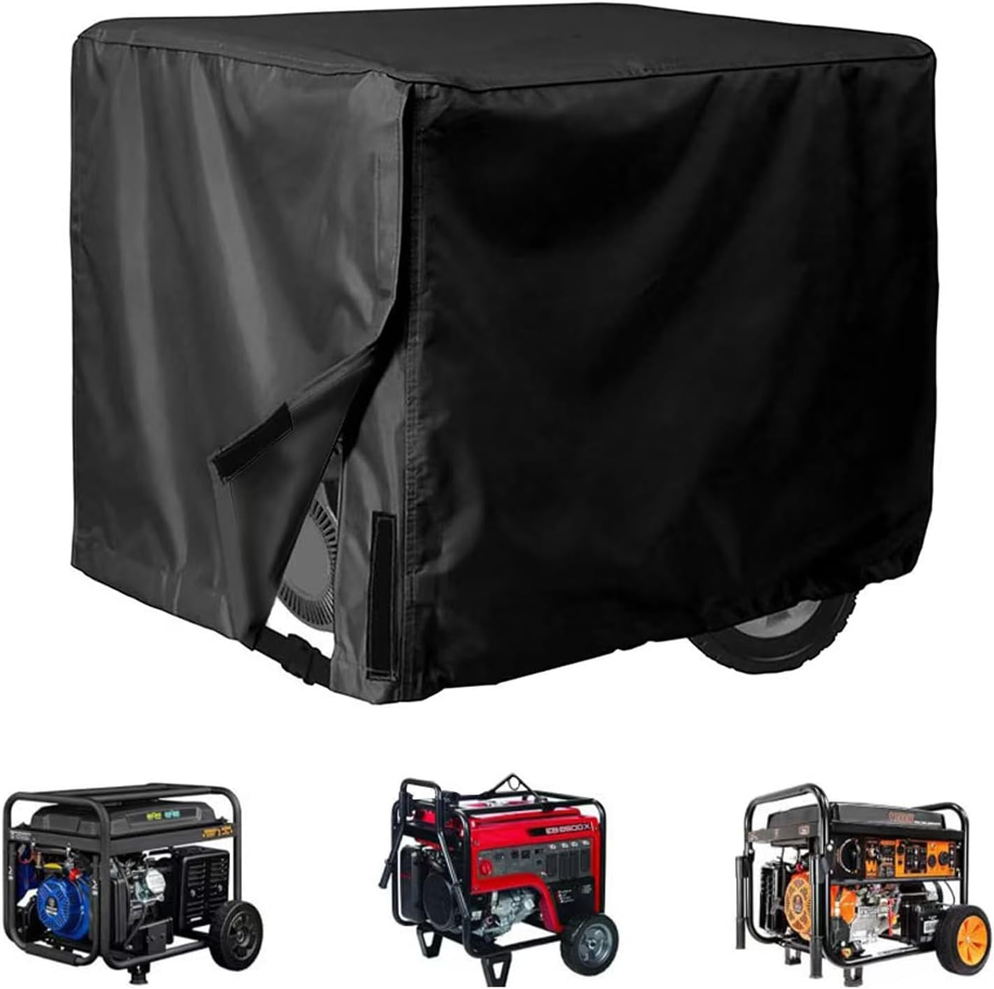 BEANPRECOY Outdoor Generator Cover 65X51X51Cm, Universal Waterproof & Dustproof Generator Protect Cover with Coating, Heavy Duty Sun Shade Cover for Outdoor Most Generators image number 2