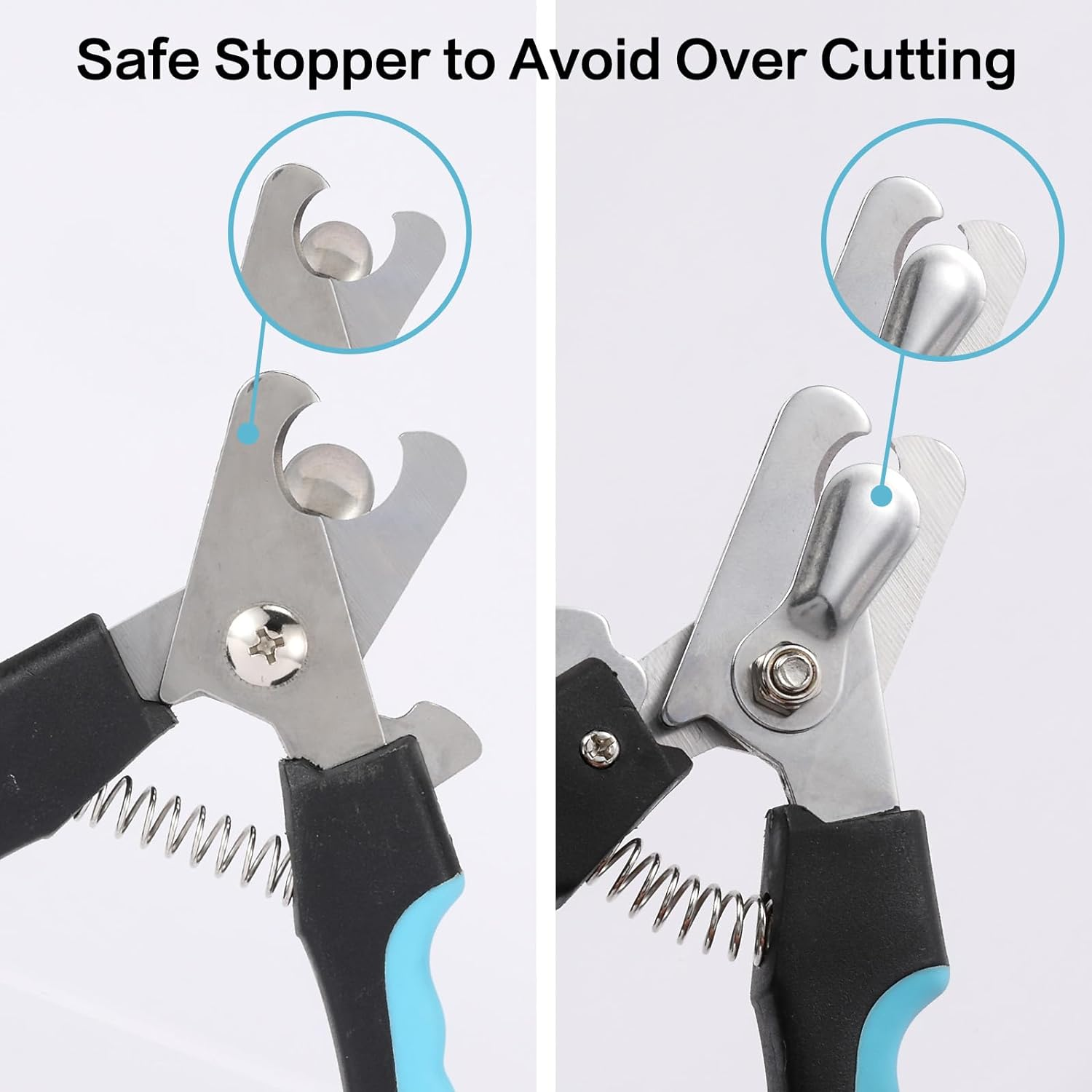 2 Pack Pet Nail Trimmer Clipper Set with 2 Nail Files, Dog Nail Clippers for Small, Large & Medium Dogs Cats Pet Toenail Clippers with Nail Files image number 1