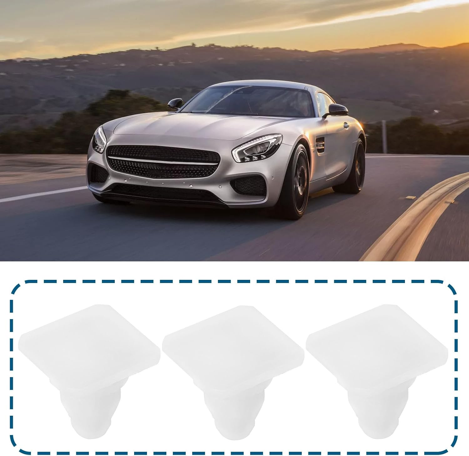 Ecsing 20 Pcs Door Sill Fixing Clip 0019976535 Compatible with Mercedes Door Sill Trim Ensuring Stable Fixation and Vehicle Interior Protection image number 3