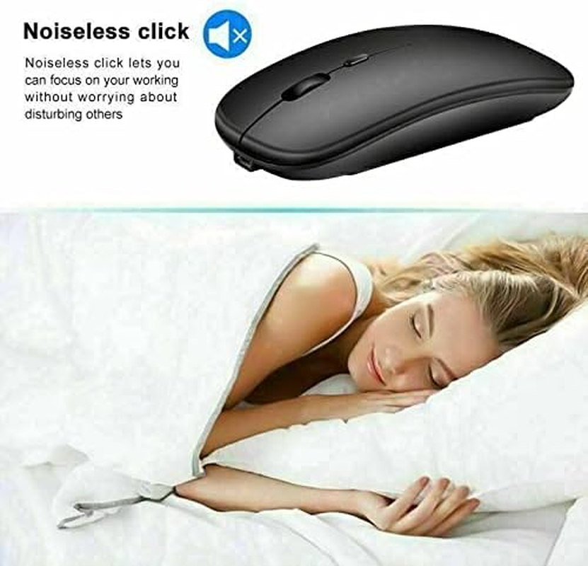 Optical Wireless Bluetooth 5.1 Slim Rechargeable Mouse for Laptop image number 1