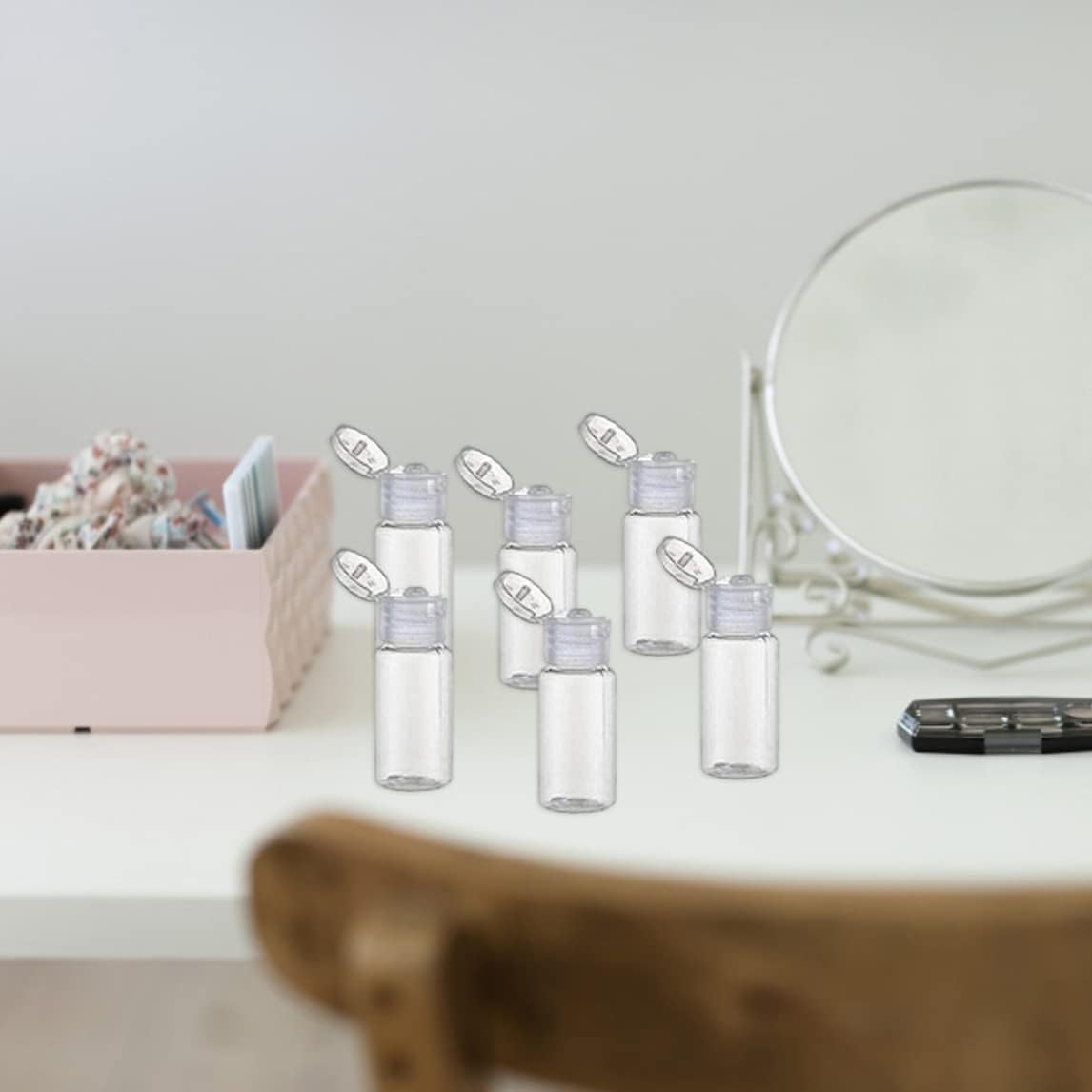 Plastic Sample Bottle Empty Clear Travel Bottles Comestic Containers 20Ml/0.67Oz 12PCS Travel Bottles Travel Containers Empty Clear Bottle Empty Bottle image number 5