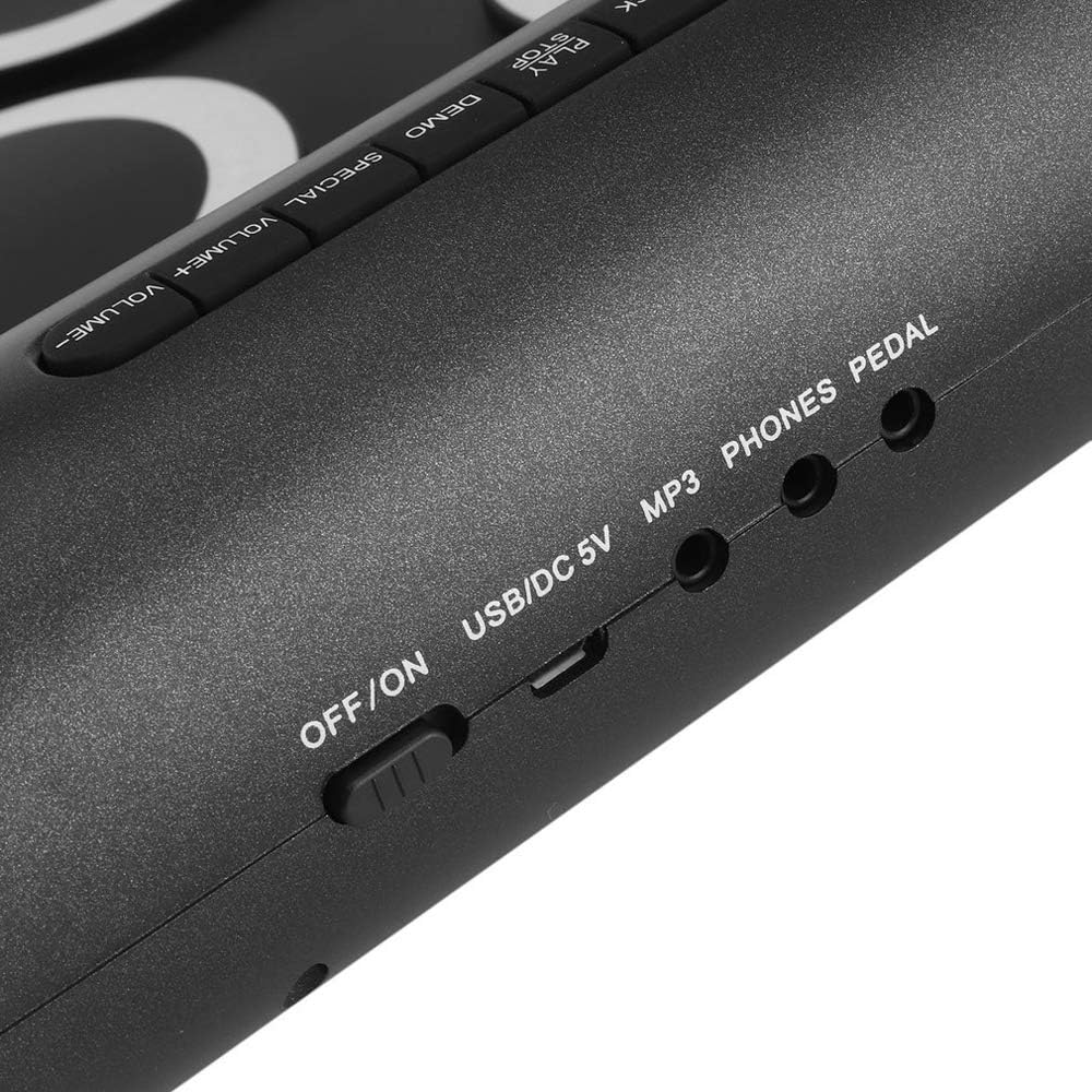 Origlam Electronic Drum Pad, Electronic Drum Set, Built-In Speaker, Digital Roll-Up Drum Practice Kit, 7 Pads Foot Pedals Touch Sensitive Drum Kit, Best Christmas Birthday (Green) image number 2