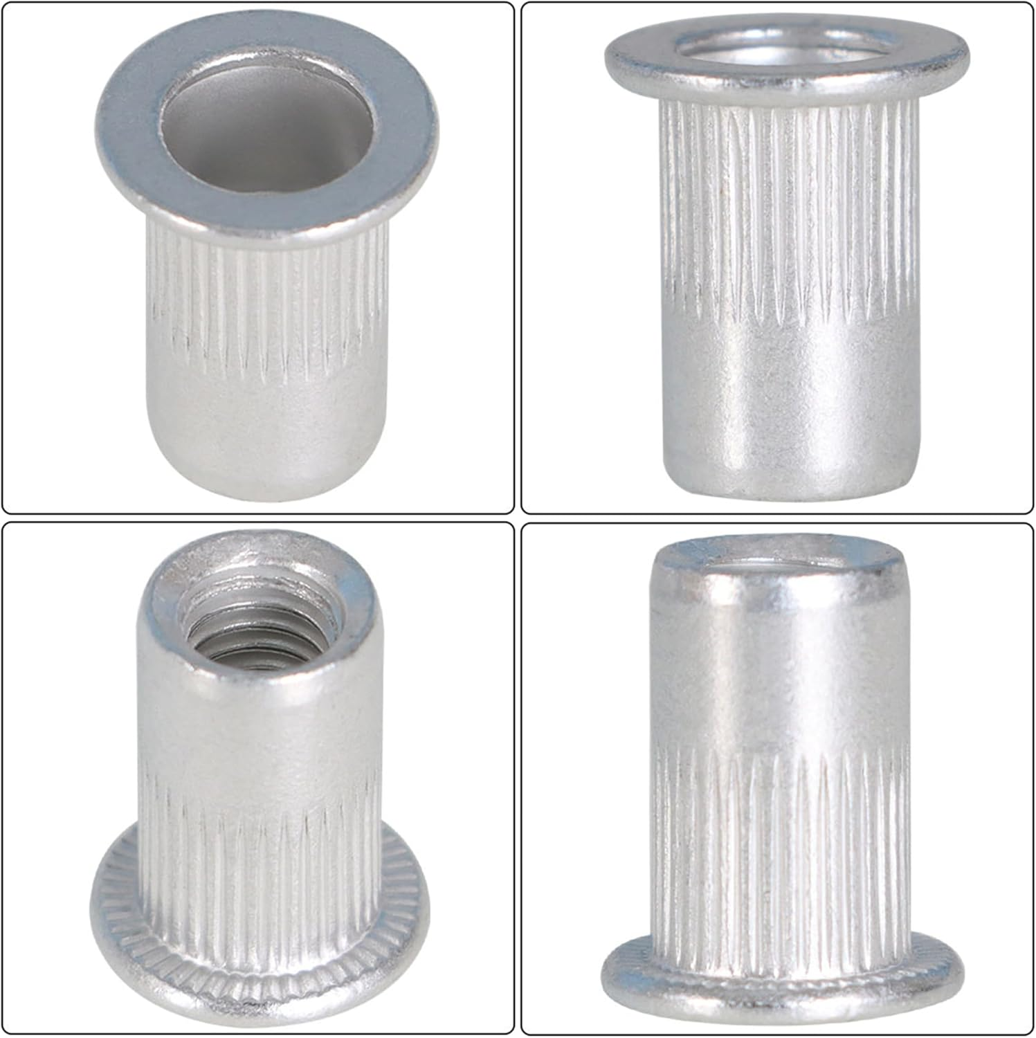 100Pcs M6 Rivet Nuts Blind Nut Nutsert Rivnut Aluminium image number 4