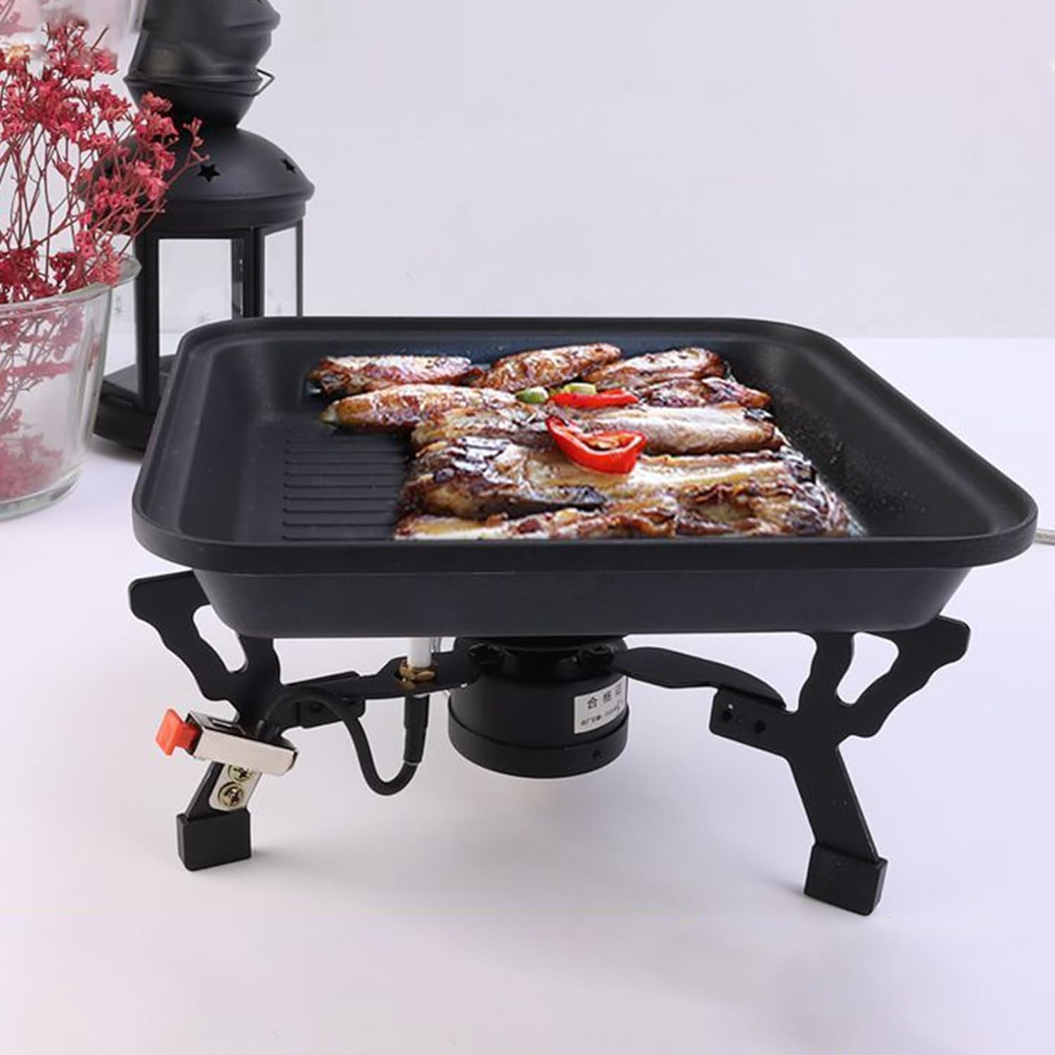 Camping Stove - Foldable Outdoor Stove for Hiking & Trekking | Windproof Folding Stove with Split Burner for Mountaineering Hiking Picnic Outdoor Cooking image number 6