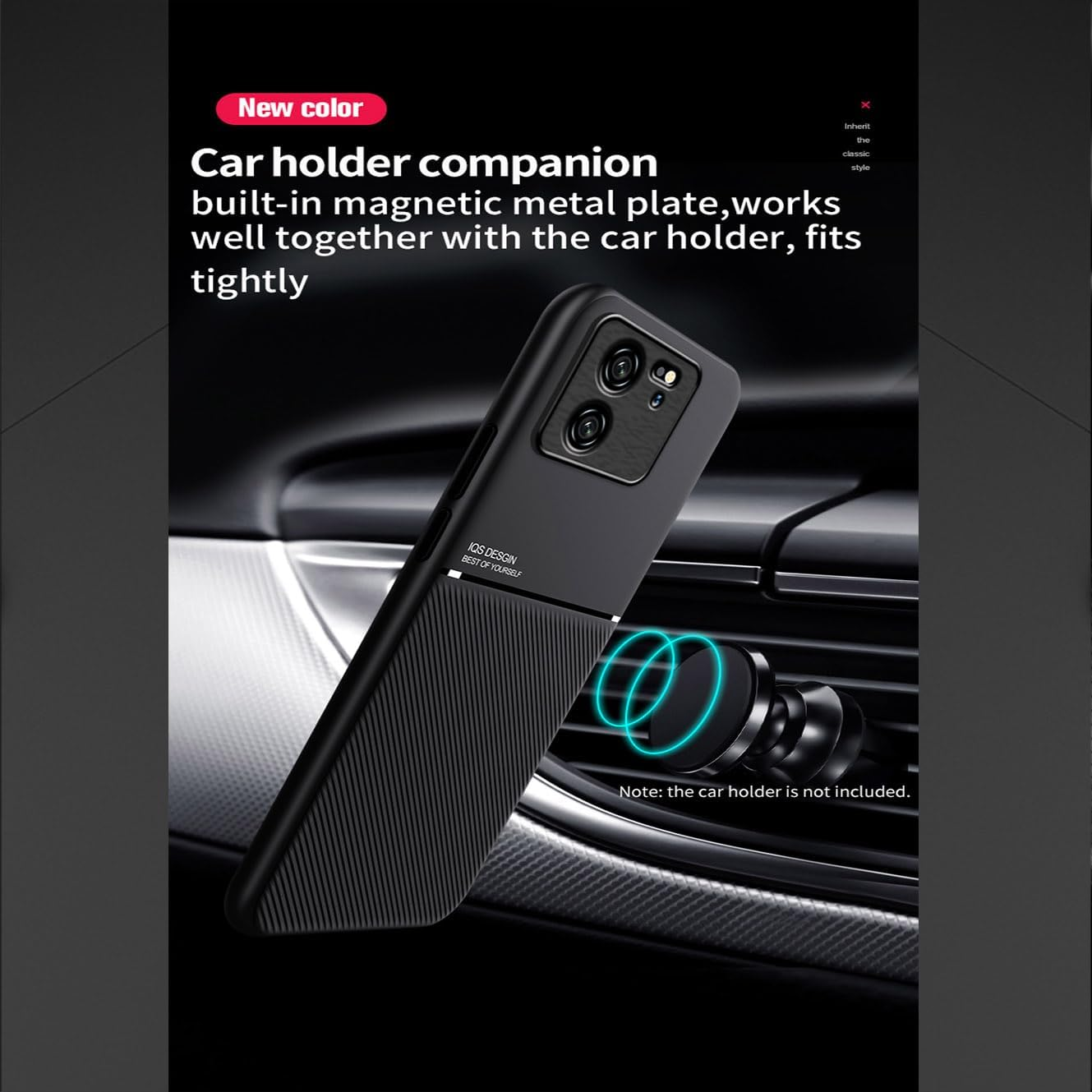 YUECXIN Case for Xiaomi 13T Pro 5G / Xiaomi 13T 5G, Simple Classic Texture Silky Touch Mobile Phone Case, Ultra Thin Soft Shockproof Non-Slip TPU Silicone Bumper Protective Case Blue image number 6