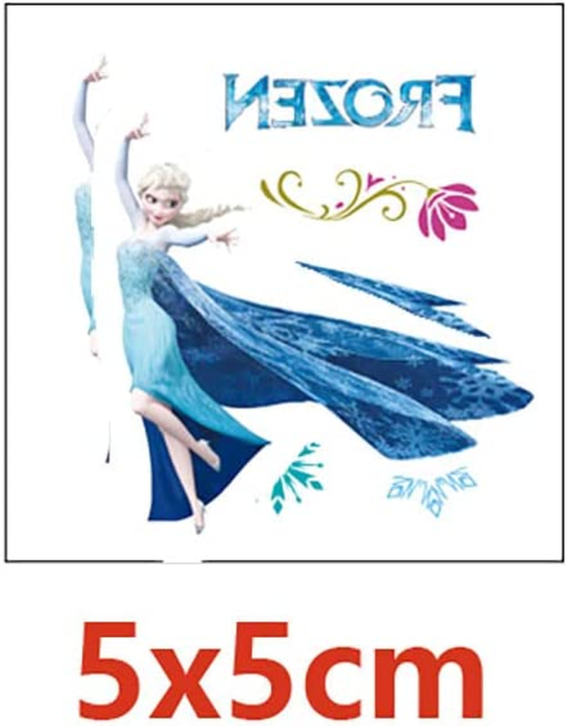 20Pcs Frozen Temporary Tattoo Stickers for Birthday Party Supplies Favors Kids Boys Girls School Rewards Gifts(5 X 5Cm) - White image number 3