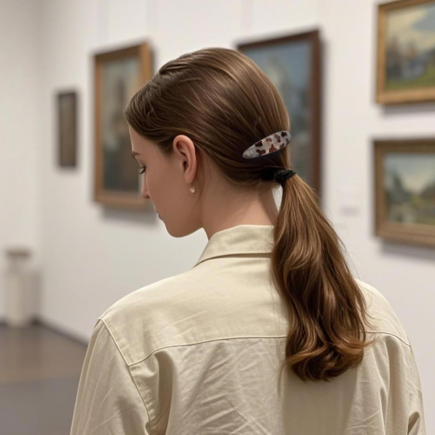 Bumlofa Set of 2 Leopard Hair Clips &ndash; Trendy Women'S Hair Clips for Stylish Hairstyles, Retro Look and Strong Hold image number 4