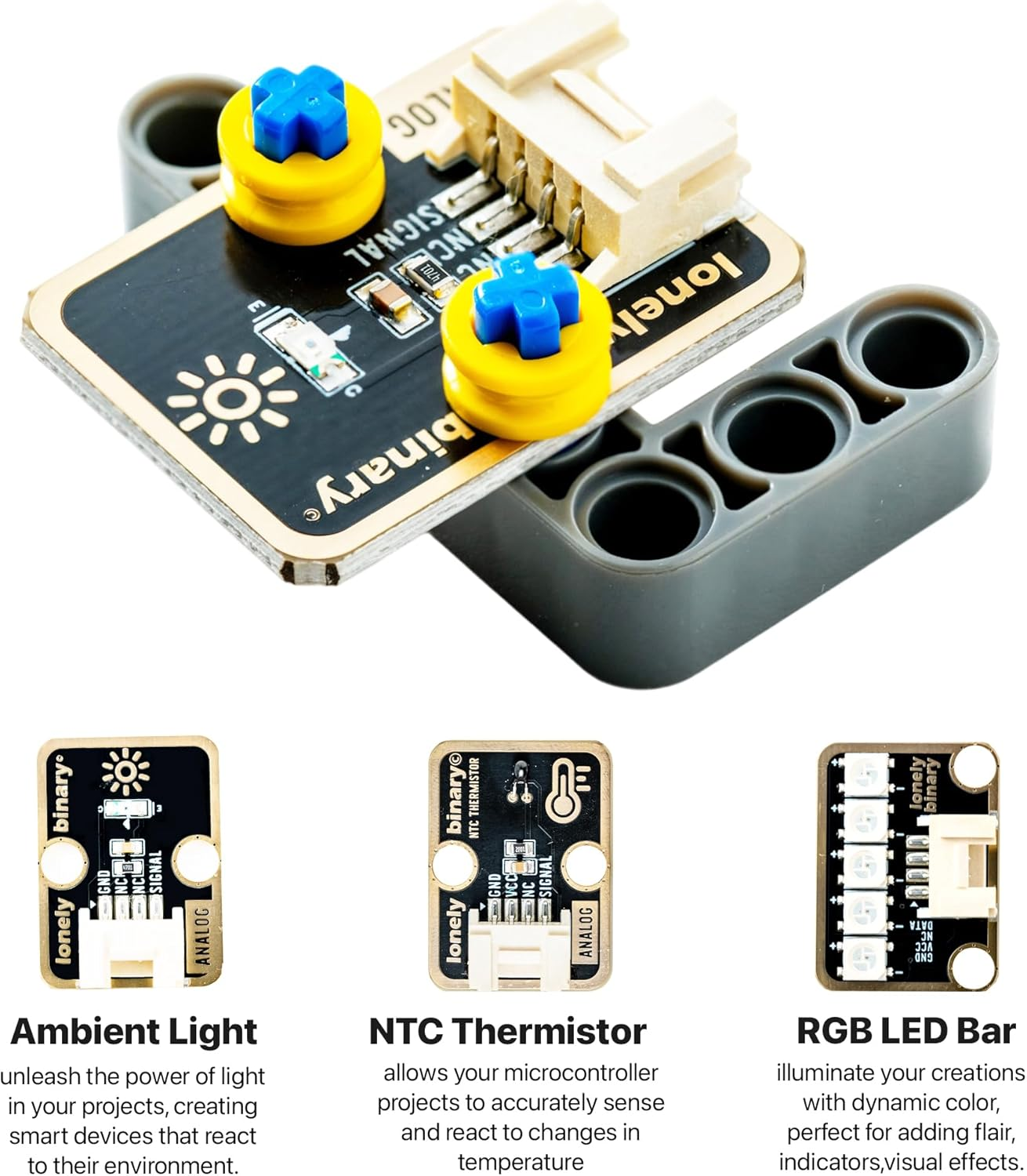 Tinkerblock Uno R3 Starter Kit Compatible with Arduino UNO R3 Atmega328P Development Board,12 Plug-In Sensor + Extension Board with Video Tutorials Compatible with Arduino IDE image number 1