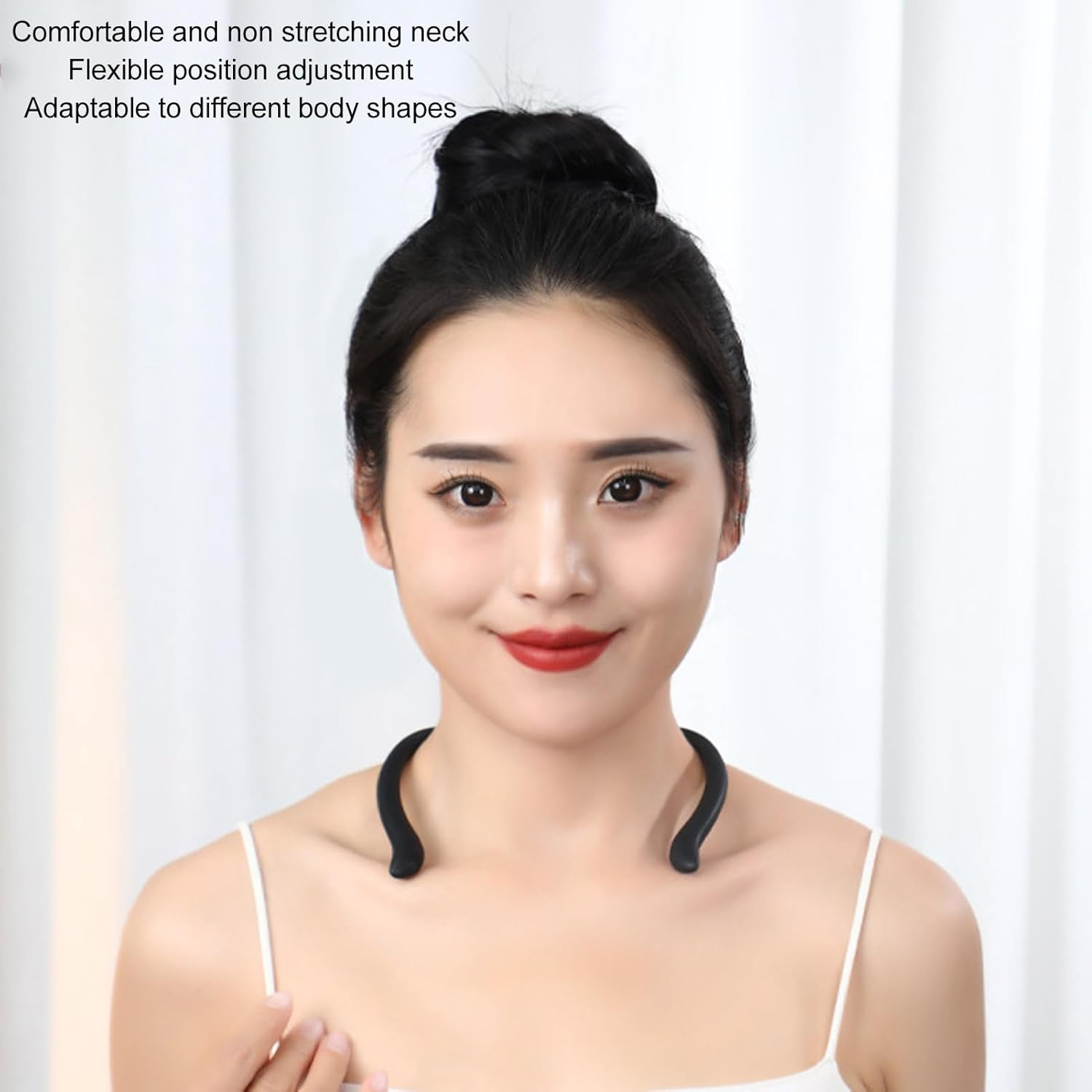 Neck Stretcher Posture Corrector - Auto Sensing Silicone Hunchback Neck Traction Device, Vibration Pose Reminder for Preventing Chronic Fatigue (Style 2) image number 3