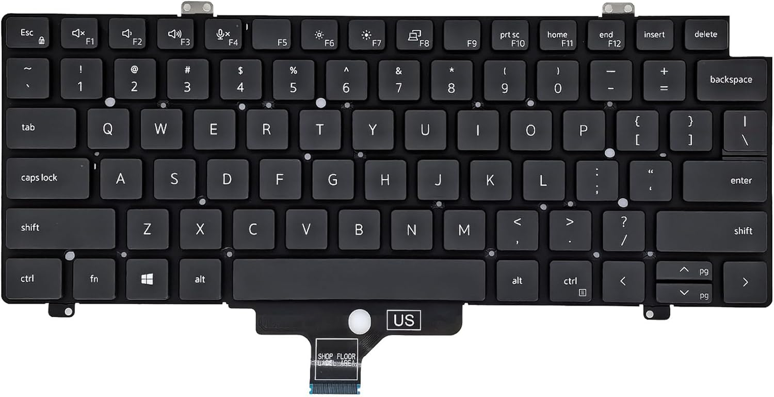 WWGTMC Replacement Keyboard for Dell Latitude 5420 5421 5430 5431 5440 7420 7430 7520 7530 3440 E3440, Precision 3470 3480 Series Laptop without Backlit Keyboard US Layout Key MV4X8 0MV4X8 image number 3