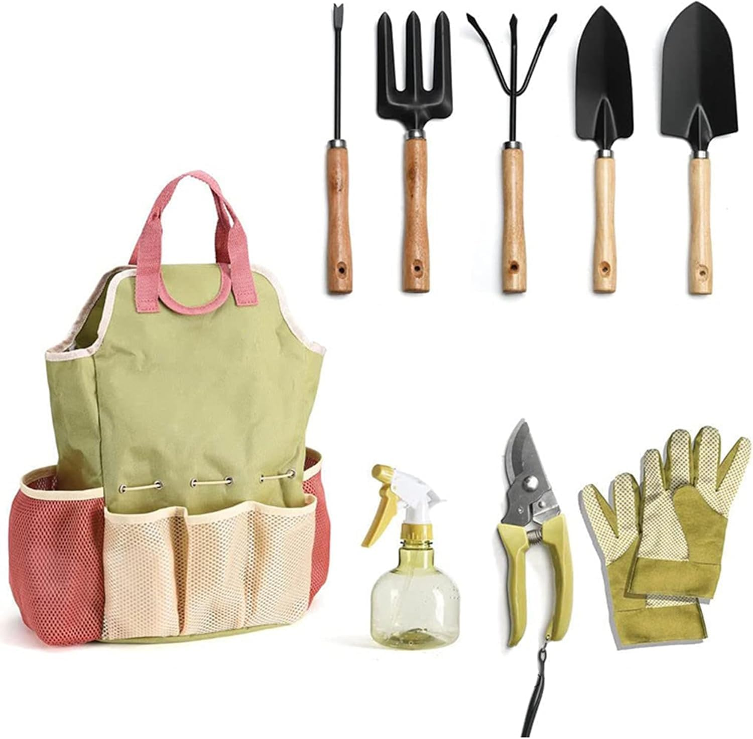 Gardening Tools 10-Piece Set - Complete Gardening Tool Kit with Bag and Gloves, Indoor and Outdoor Gardening Tool Set with Spray Bottle - Your Ideal Gardening Companion image number 3
