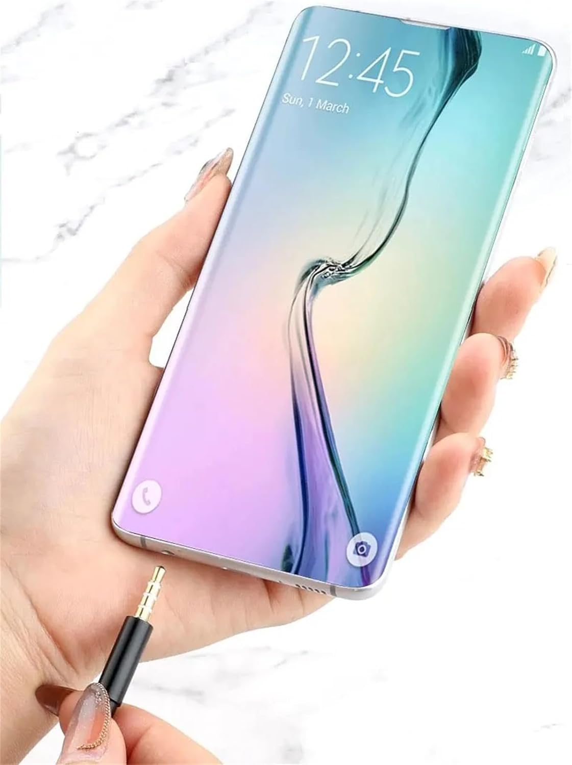 3.5Mm Wired Bone Conduction Earphones with Open Ear Microphone Compatible with Mobile Phones, Computers, and Tablets image number 1