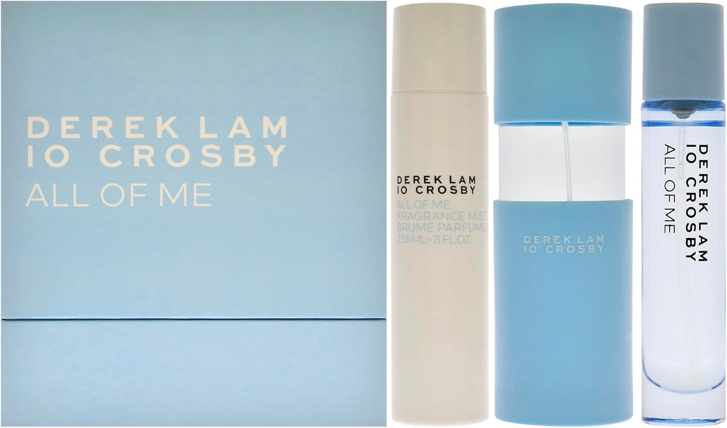 Derek Lam All of Me for Women 3 Pc Gift Set 3.4Oz EDP Spray, 10Ml EDP Spray, 8Oz Fragrance Mist