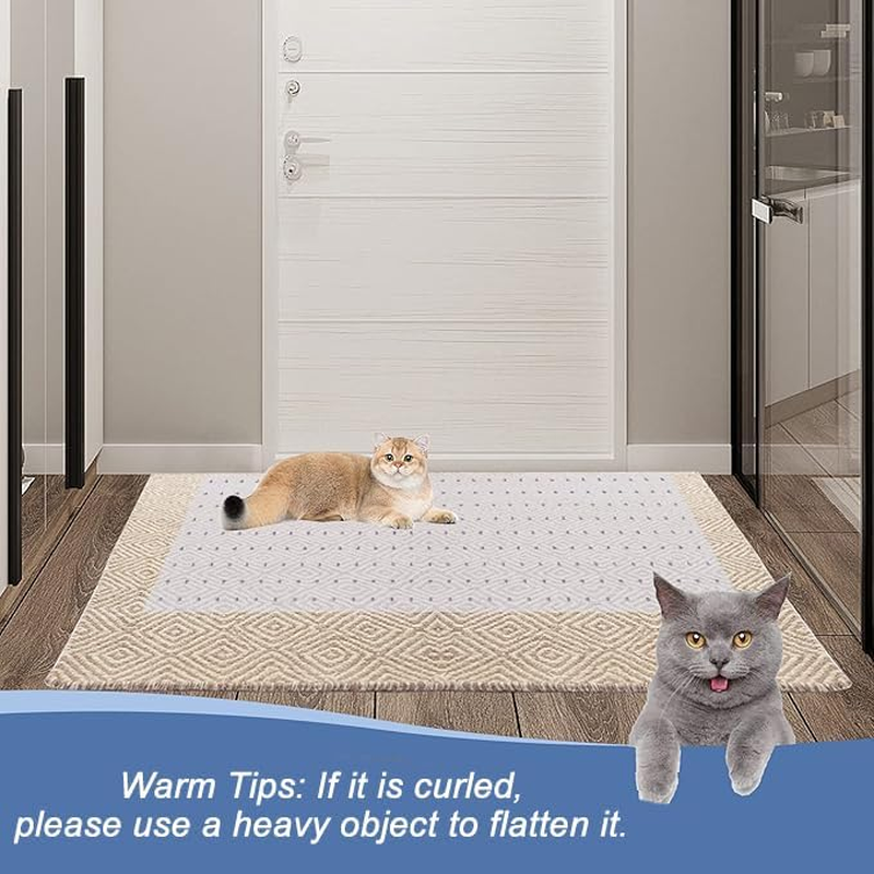 WEZCHUGHAOL 3.6Ftcarpet Protector for Pets-Cat Carpet Protector for Doorway, DIY Anti-Slip anti Scratch under Door Cat Scratch Protector Mat,Easy to Cut Clear PVC Carpet Scratch Stopper image number 5