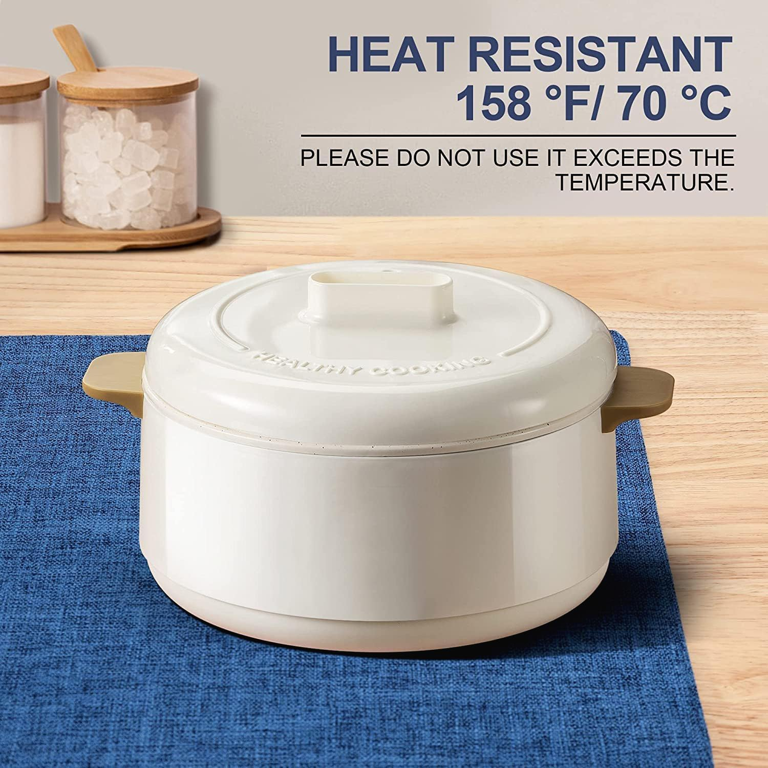 Homing Navy Blue Cotton Linen Blend Placemats for Dining Table Set of 6 &ndash; Washable Farmhouse Kitchen Mats for Indoors & Outdoors, Easy to Clean, 13 X 19 Inch image number 4