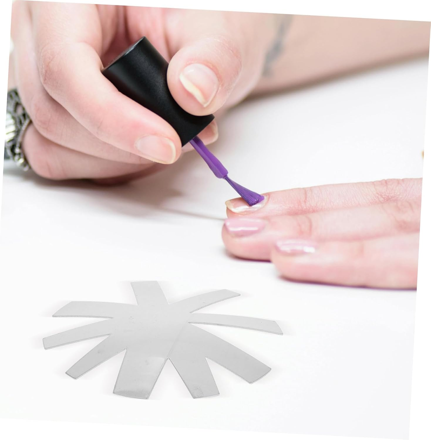 MERRYHAPY Nail Templates for French Manicure Nail Stencils Manicure Templates Precision Tool