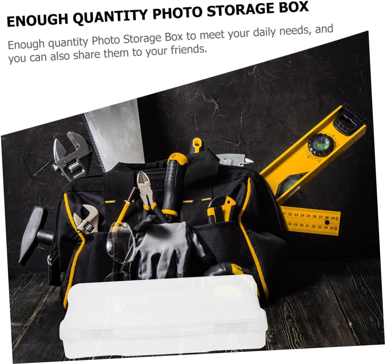 Homoyoyo 5Pcs Photo Storage Boxes Sealing Trading Card Cases Multi-Functional Craft Organizer Container Desktop Finishing Box