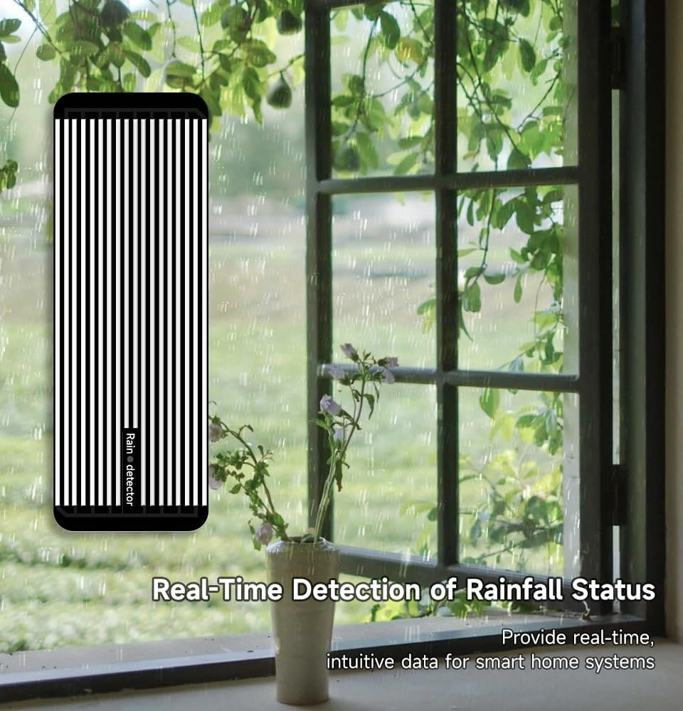 Wi-Fi Smart Rain Sensor, Real-Time Detection, Historical Record, Remote Monitoring, for Smart Home Systems,For House Doors,Windows. image number 2